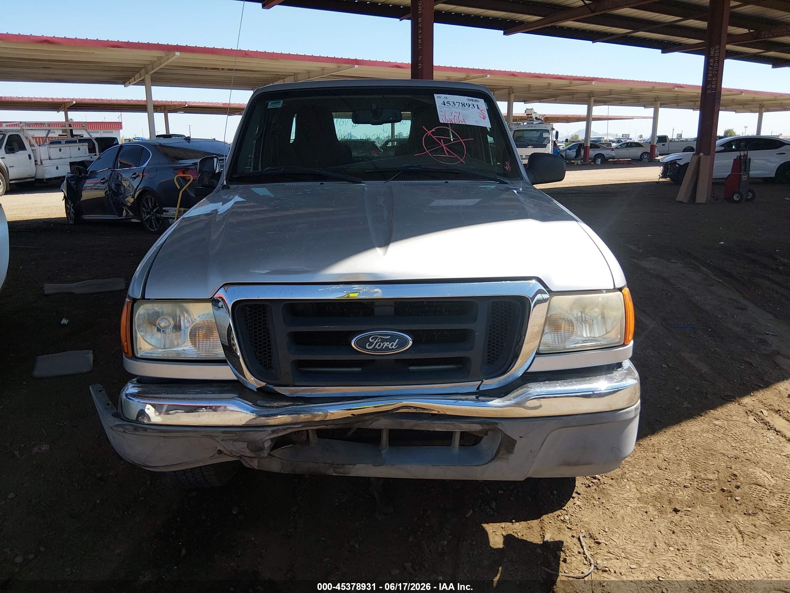 2004 Ford Ranger Edge/tremor/xl/xlt Silver vin: 1FTYR14U34PB55716