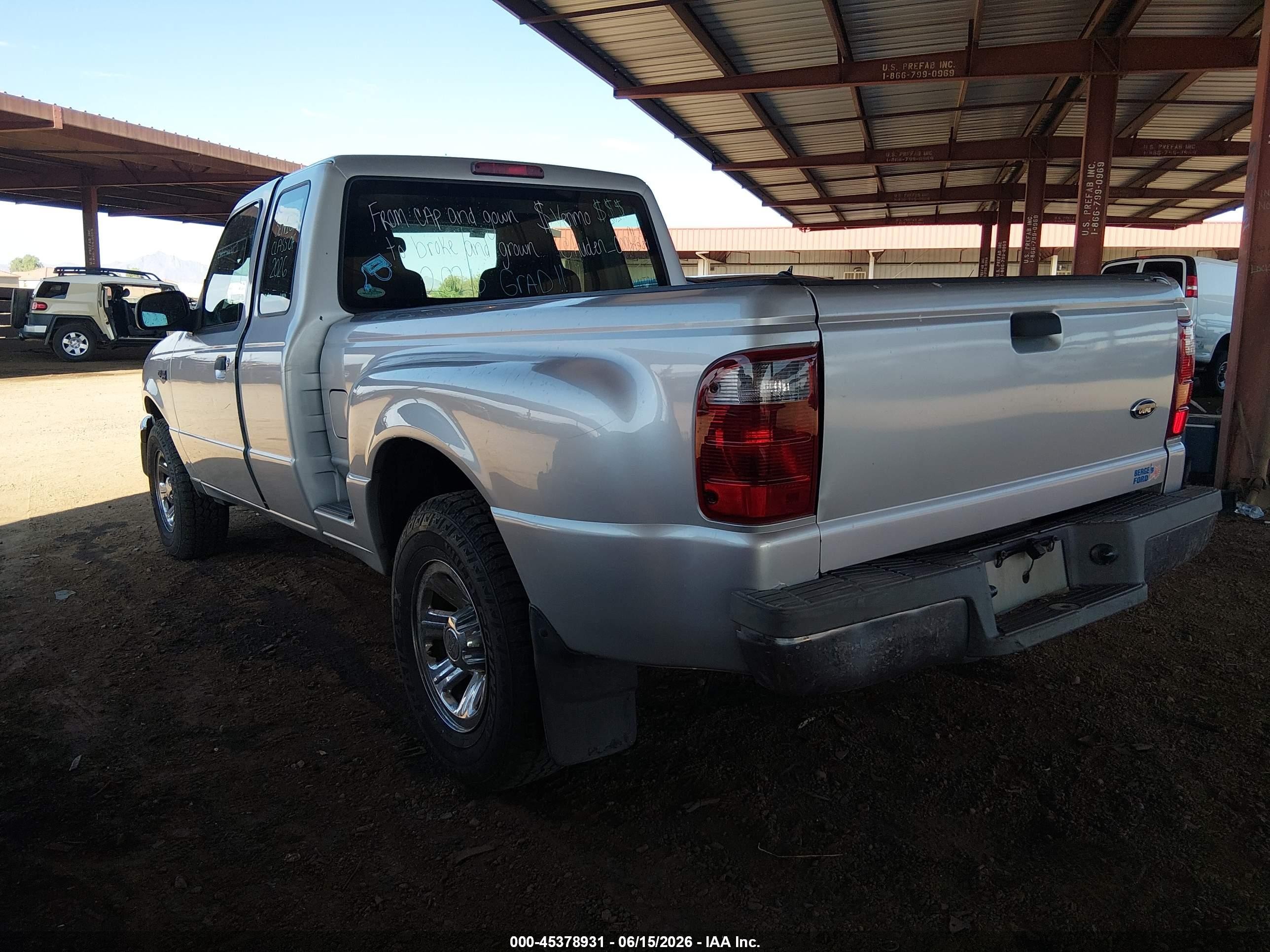 2004 Ford Ranger Edge/tremor/xl/xlt Silver vin: 1FTYR14U34PB55716