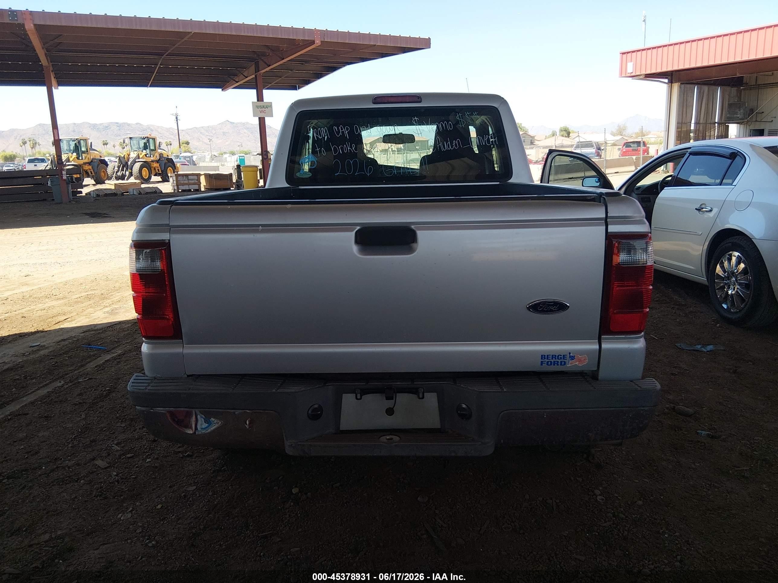 2004 Ford Ranger Edge/tremor/xl/xlt Silver vin: 1FTYR14U34PB55716