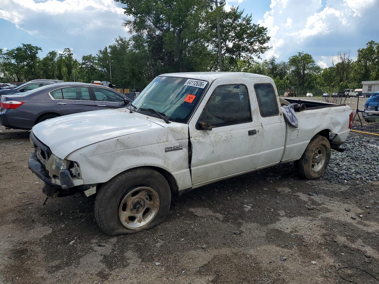 2006 Ford Ranger Super Cab White vin: 1FTYR14U36PA95021