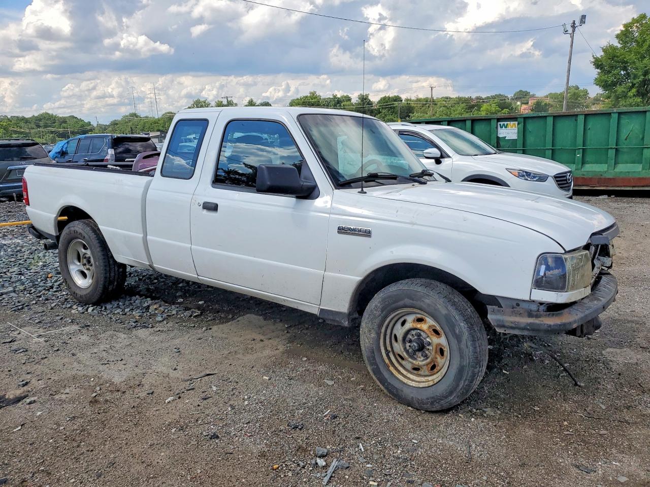 2006 Ford Ranger Super Cab White vin: 1FTYR14U36PA95021
