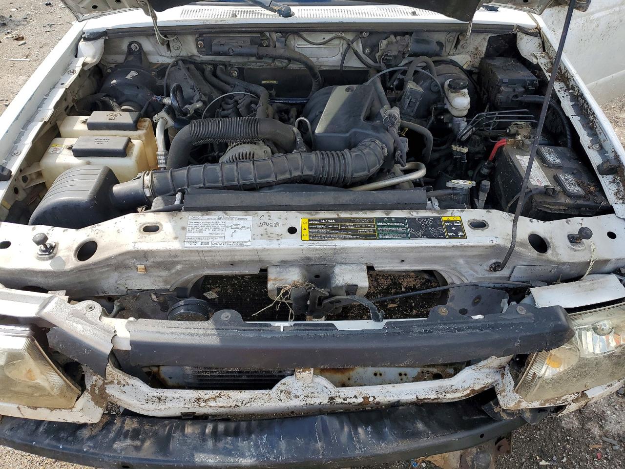 2006 Ford Ranger Super Cab White vin: 1FTYR14U36PA95021