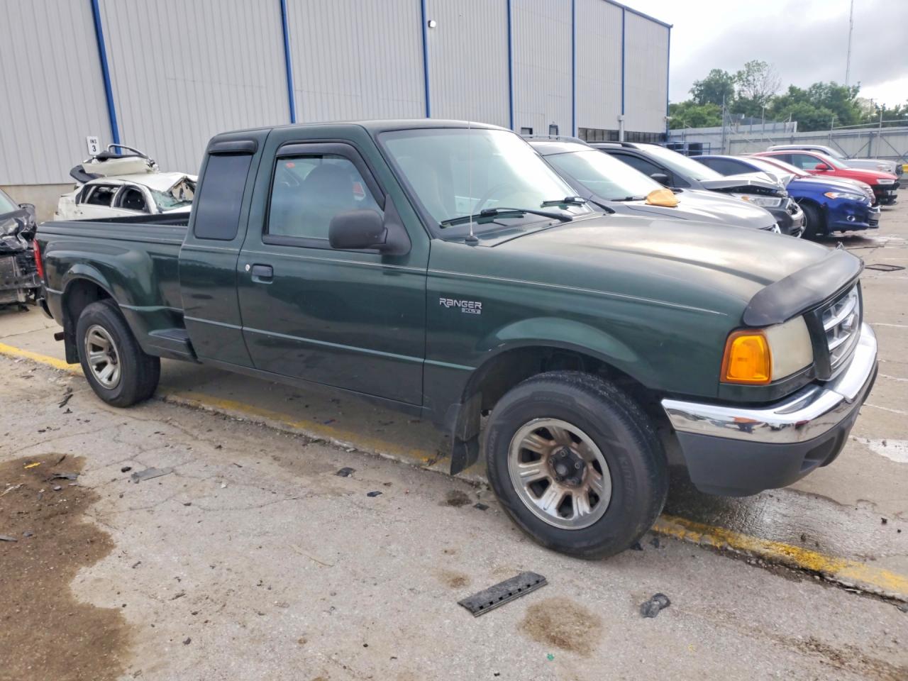 2001 Ford Ranger Super Cab Зеленый vin: 1FTYR14U41PA01284