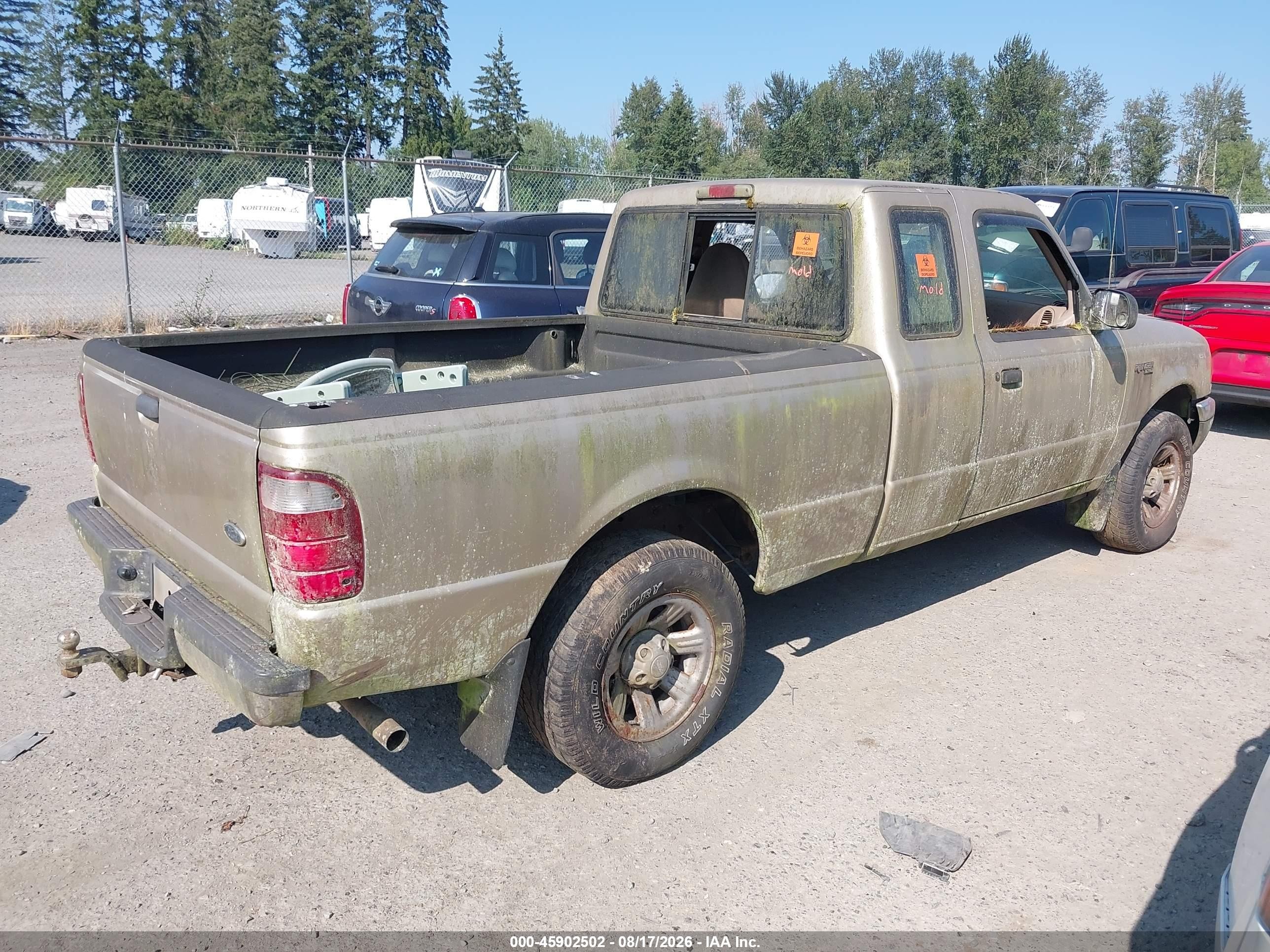 2001 Ford Ranger Edge/xl/xlt Gold vin: 1FTYR14U41PB26222
