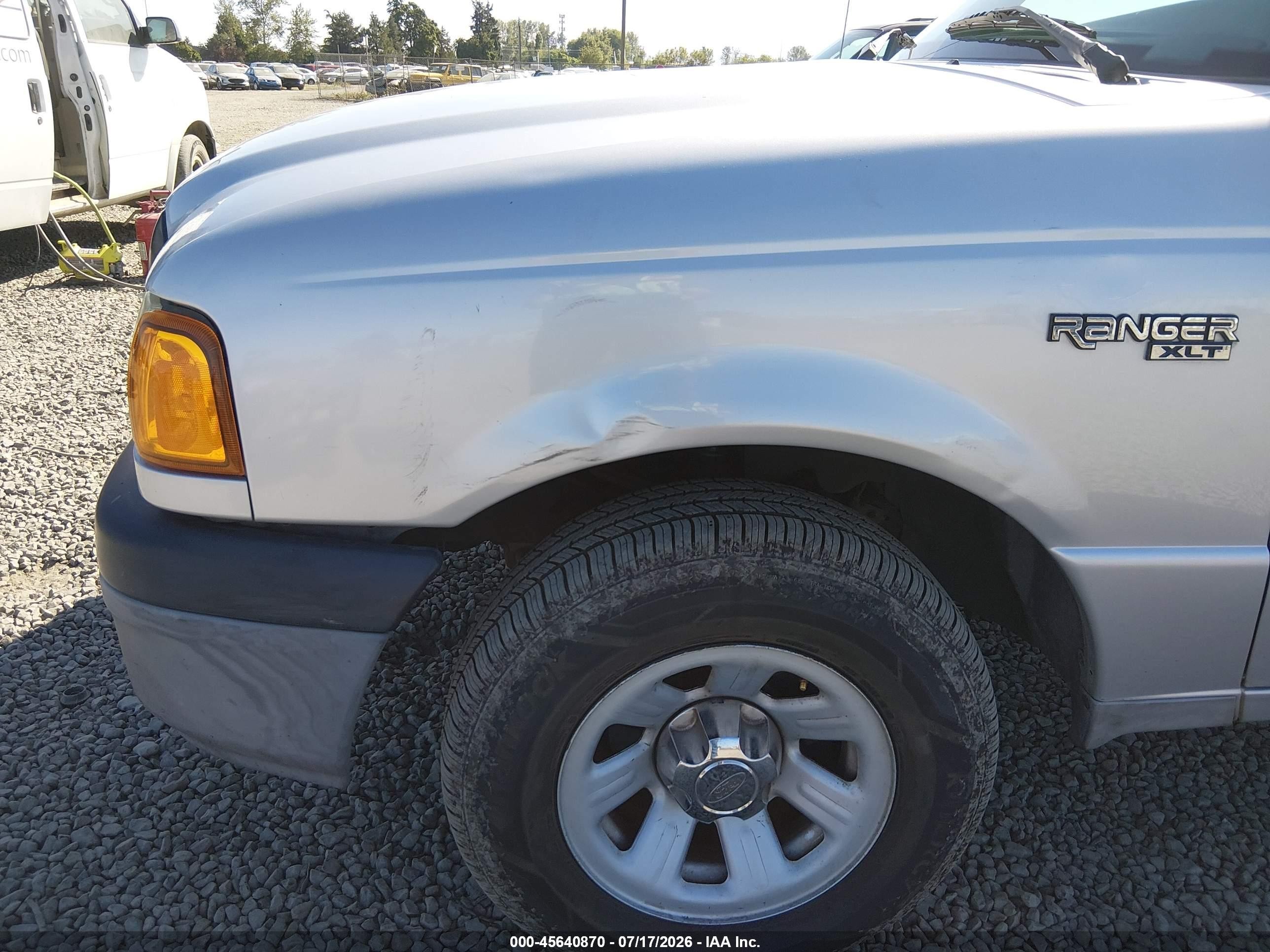 2004 Ford Ranger Edge/tremor/xl/xlt Silver vin: 1FTYR14U44PA10233