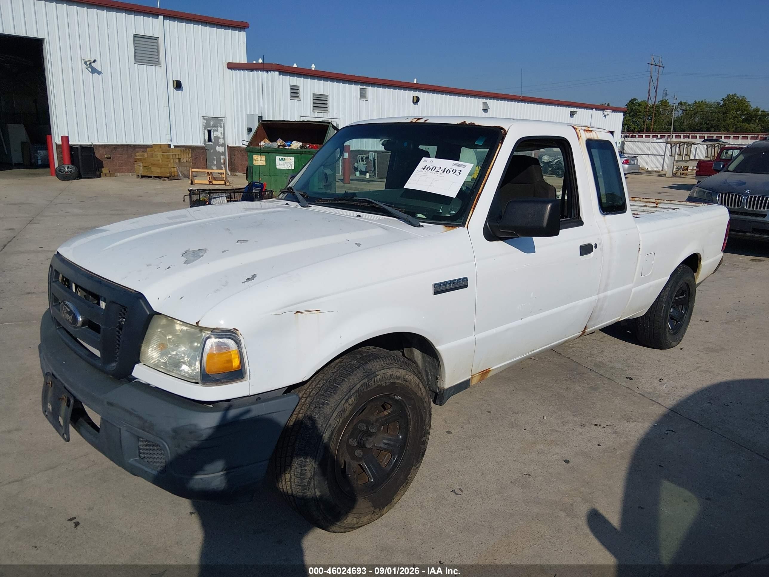 2007 Ford Ranger Sport/stx/xl/xlt White vin: 1FTYR14U47PA47951