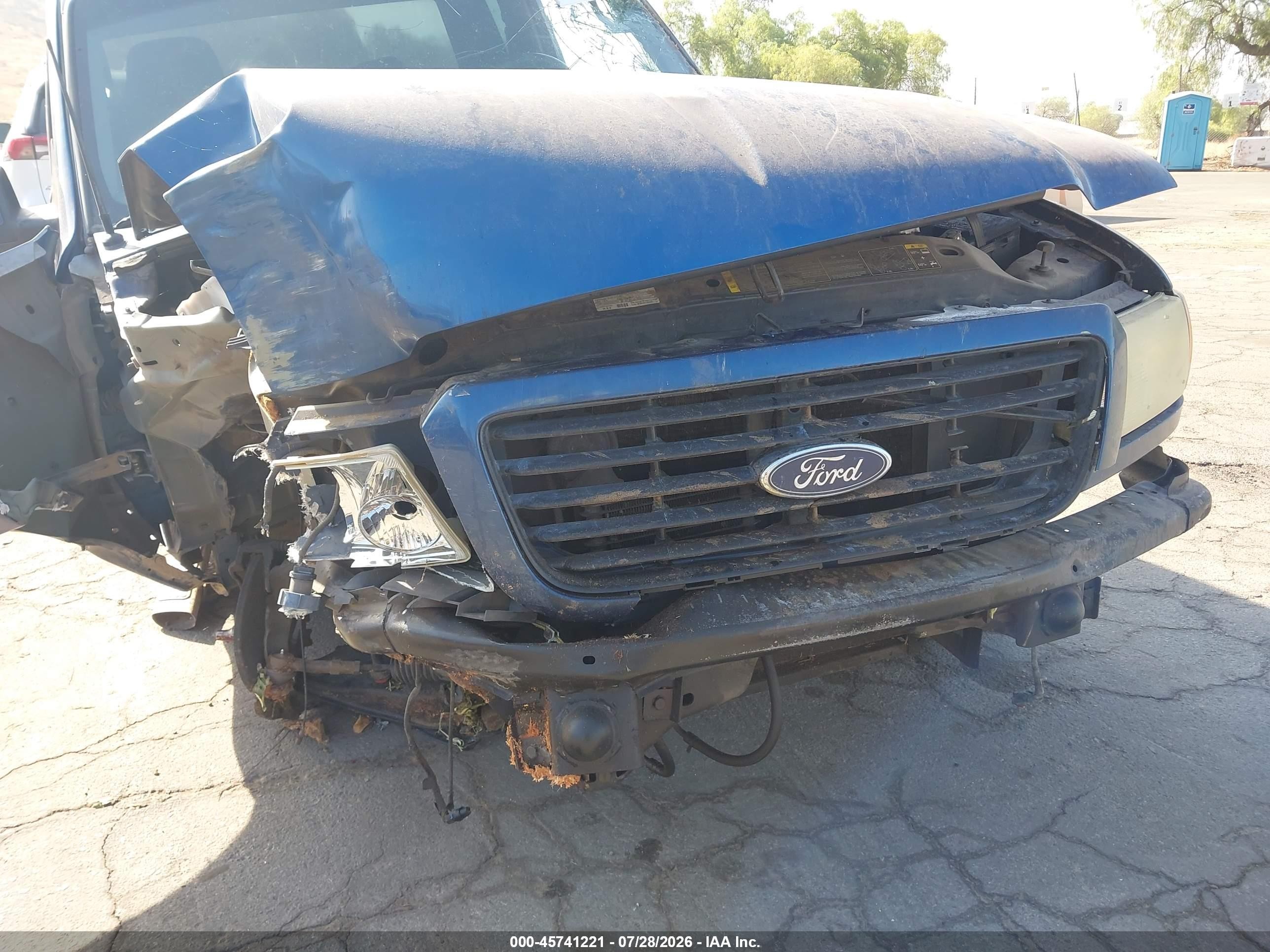 2008 Ford Ranger Sport/xl/xlt Blue vin: 1FTYR14U48PA01909