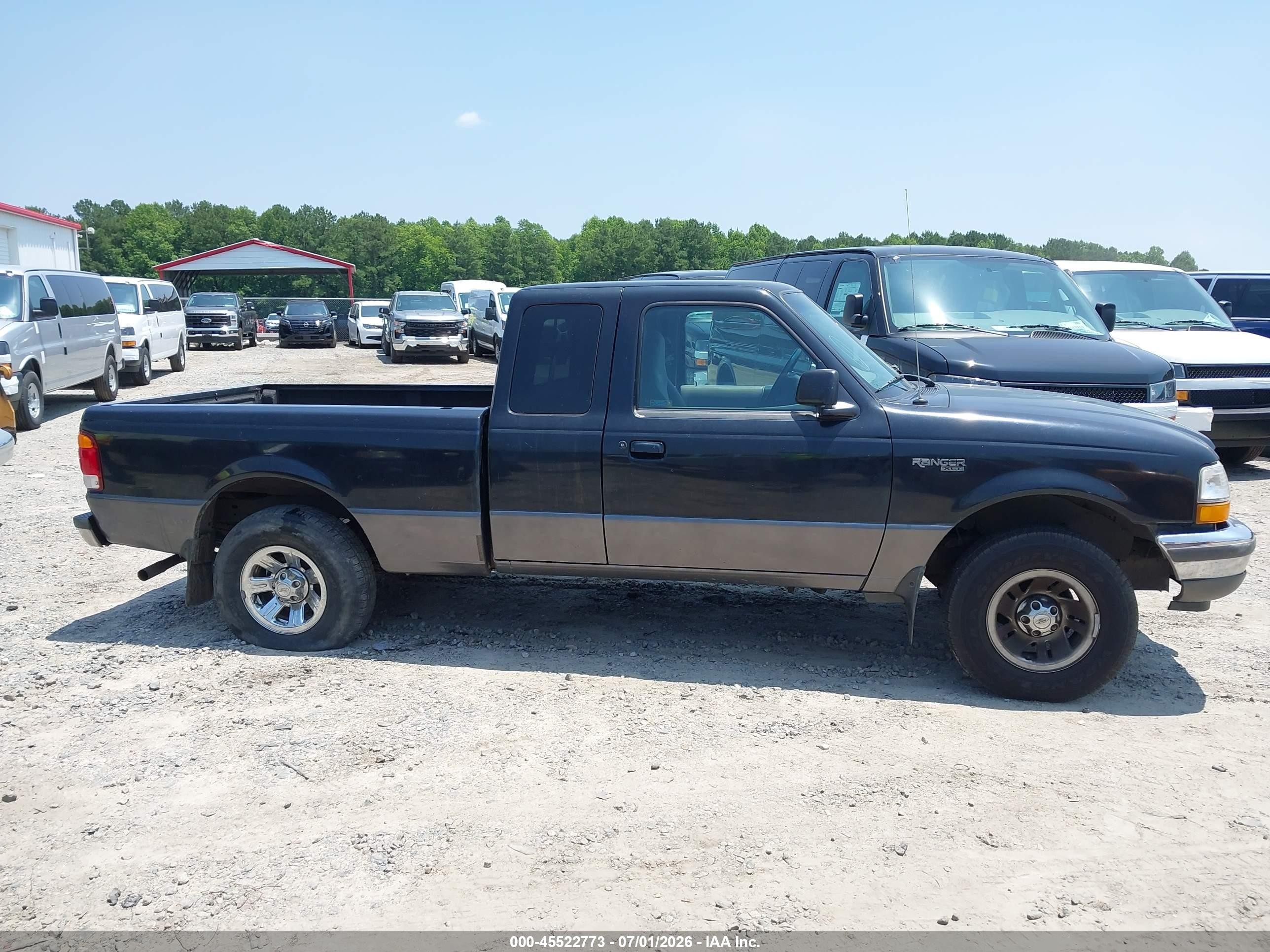 1998 Ford Ranger Splash/xl/xlt Black vin: 1FTYR14U4WTA71379