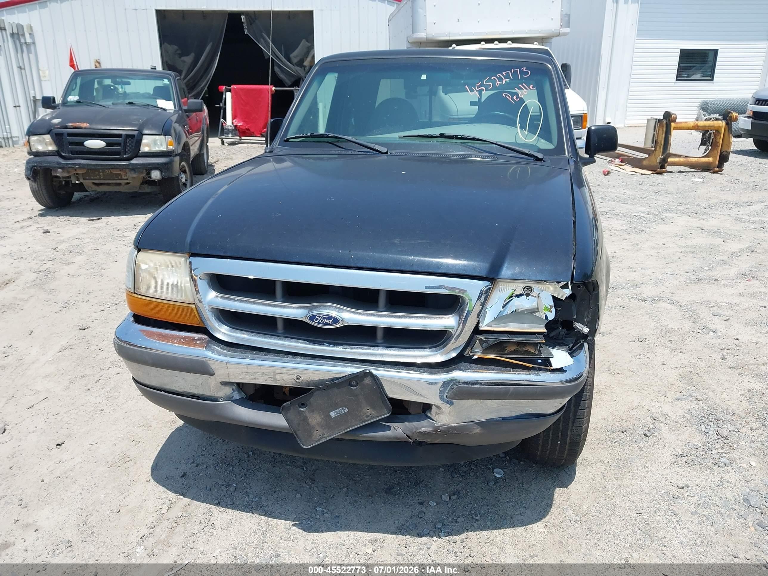 1998 Ford Ranger Splash/xl/xlt Black vin: 1FTYR14U4WTA71379