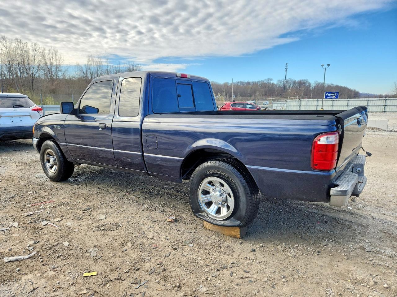 2001 Ford Ranger Super Cab Blue vin: 1FTYR14U51TA63249