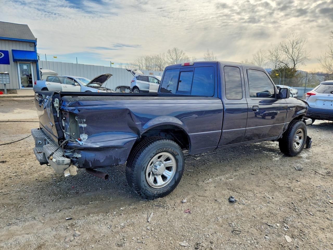 2001 Ford Ranger Super Cab Blue vin: 1FTYR14U51TA63249