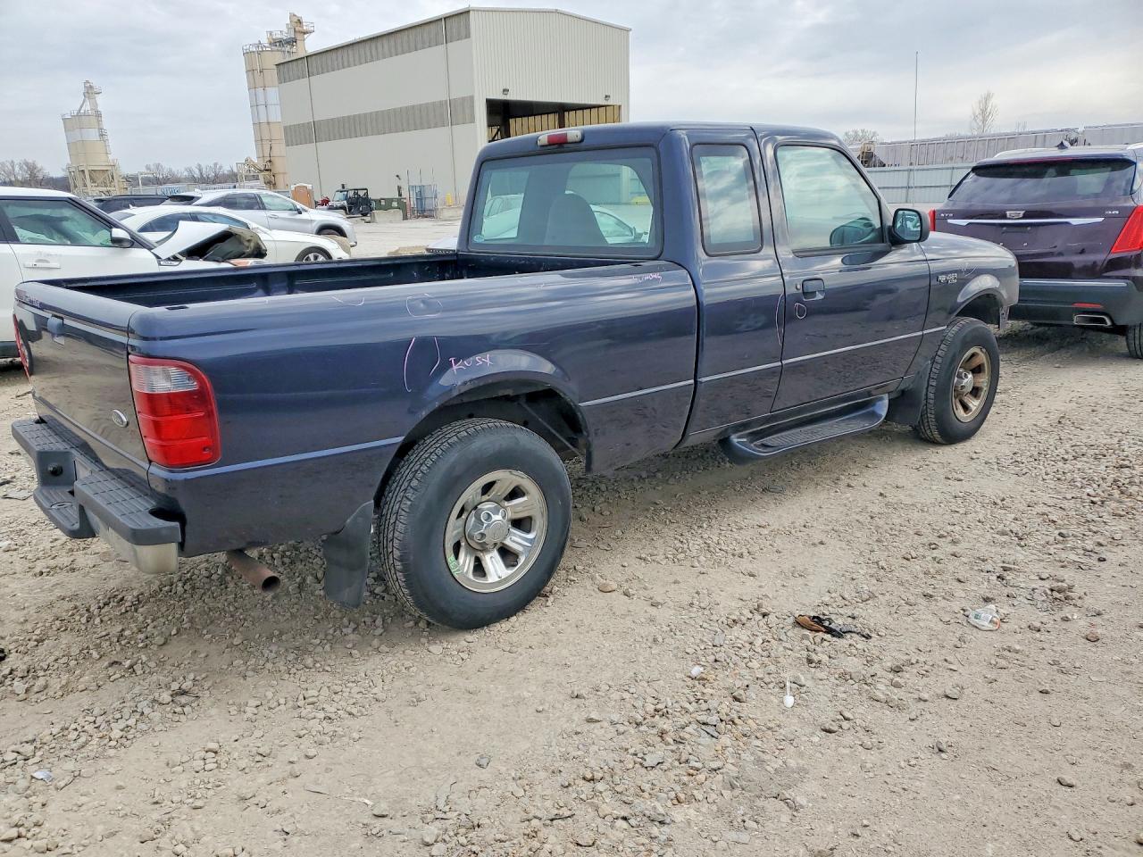 2002 Ford Ranger Super Cab Gray vin: 1FTYR14U52PA57638