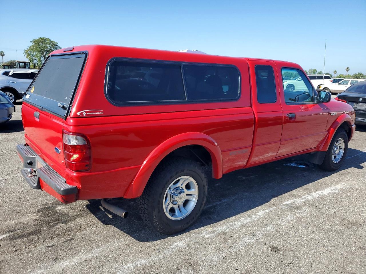 2002 Ford Ranger Super Cab Red vin: 1FTYR14U52PA81129