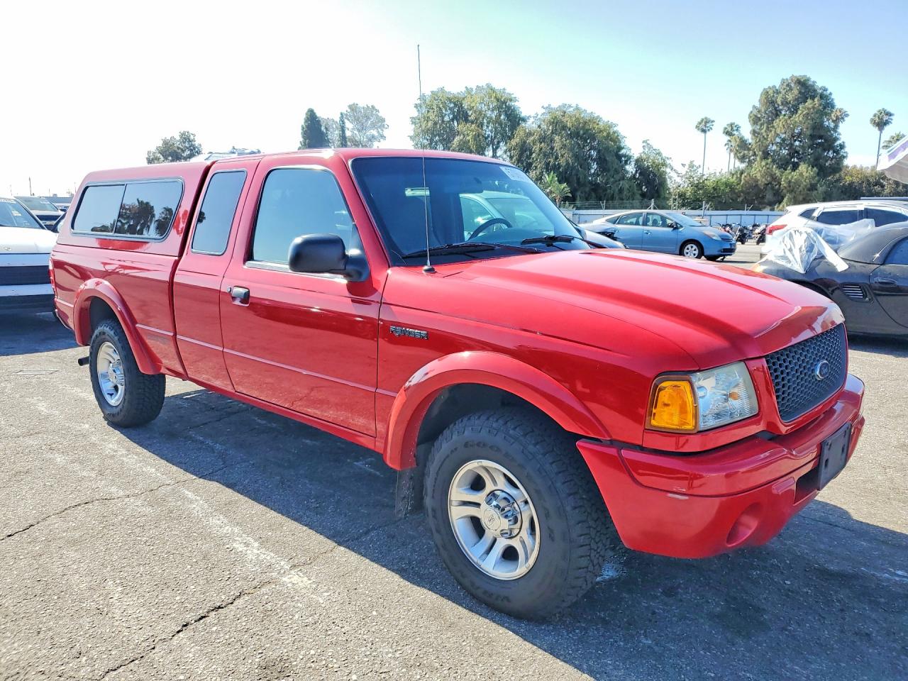 2002 Ford Ranger Super Cab Red vin: 1FTYR14U52PA81129