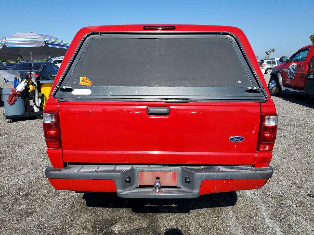 2002 Ford Ranger Super Cab Red vin: 1FTYR14U52PA81129