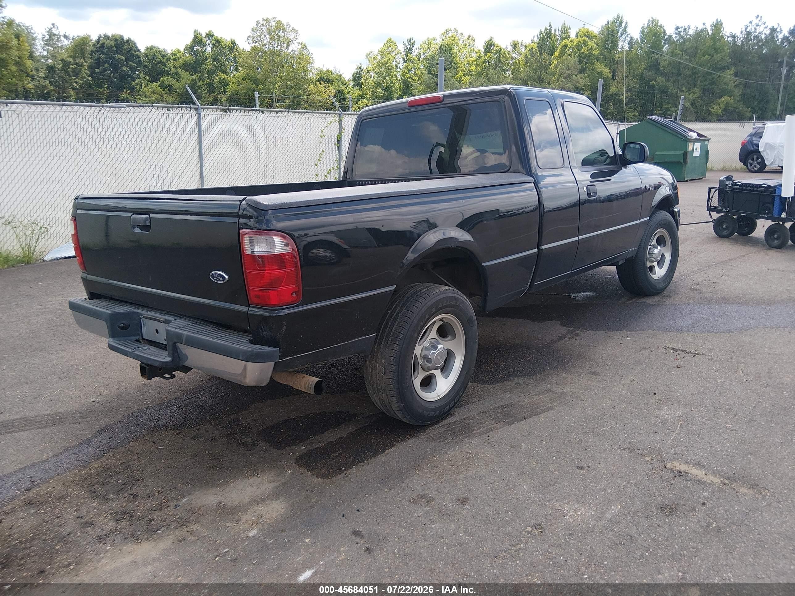 2004 Ford Ranger Edge/tremor/xl/xlt Black vin: 1FTYR14U54PA27848