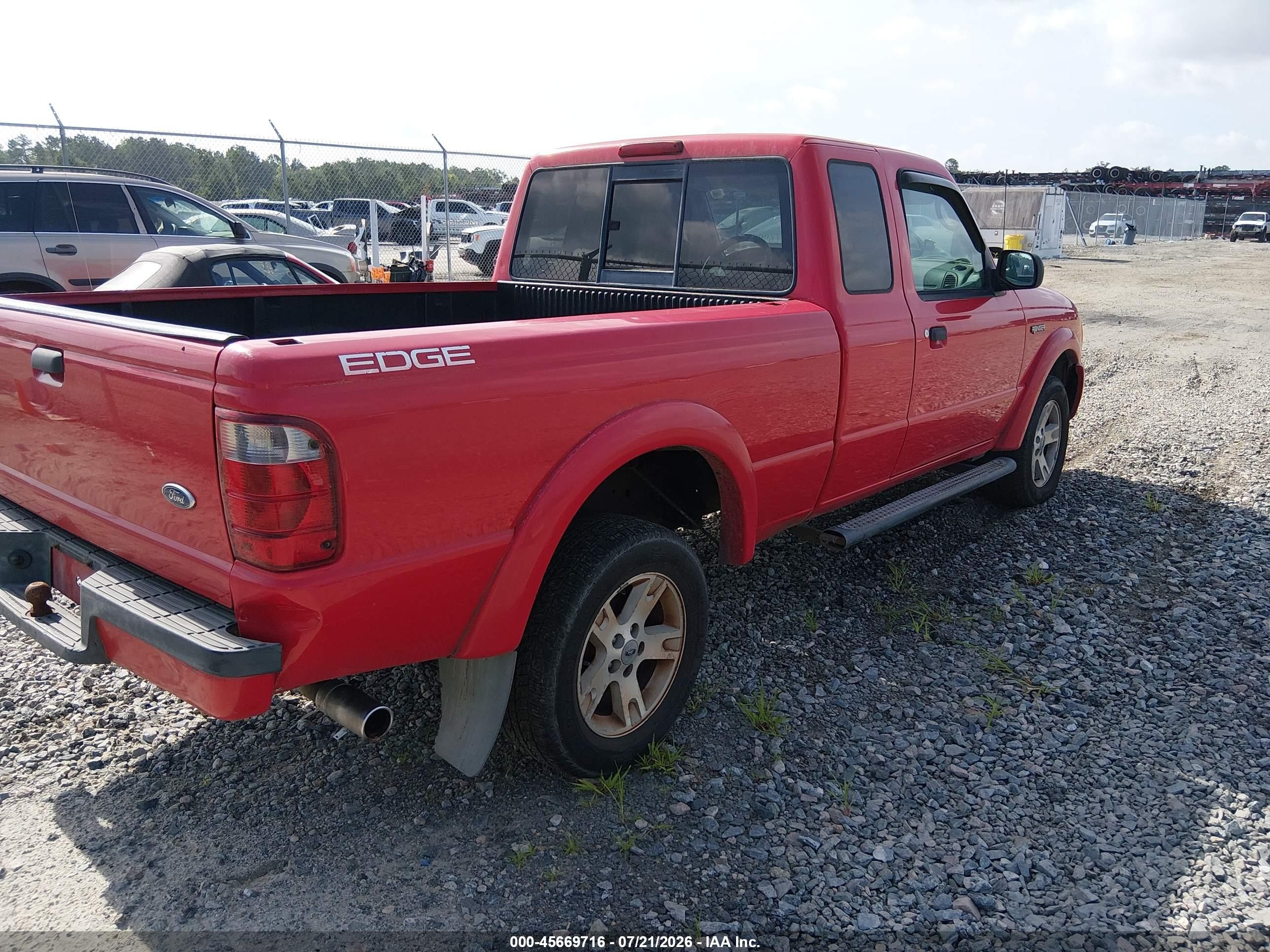 2005 Ford Ranger Edge/stx/xl/xlt Красный vin: 1FTYR14U55PA30668