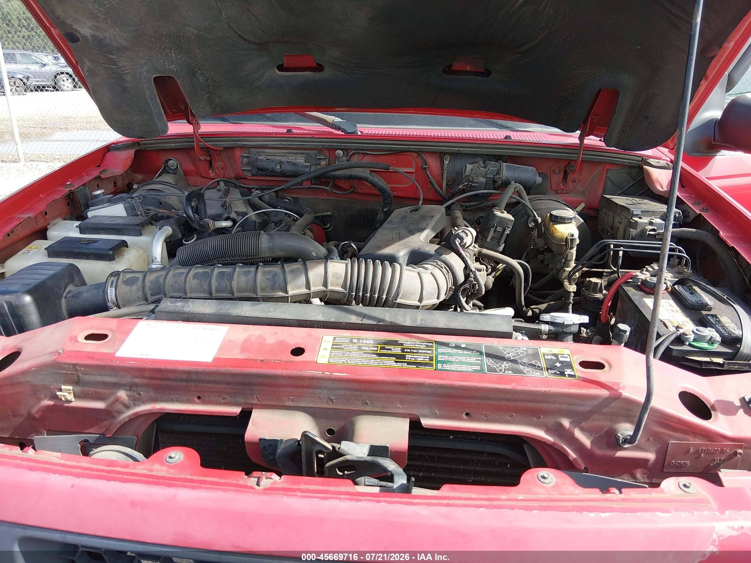 2005 Ford Ranger Edge/stx/xl/xlt Красный vin: 1FTYR14U55PA30668
