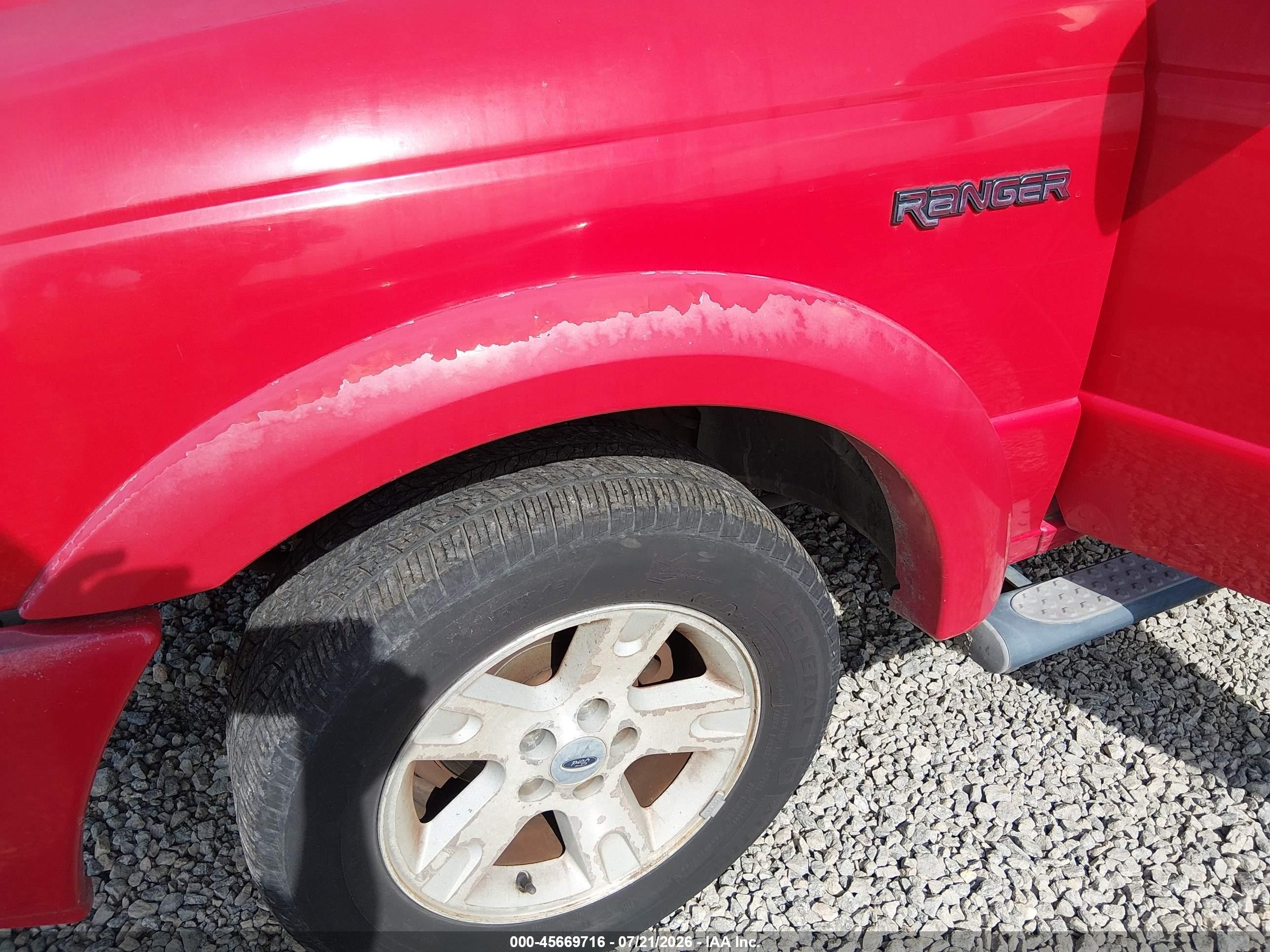 2005 Ford Ranger Edge/stx/xl/xlt Красный vin: 1FTYR14U55PA30668