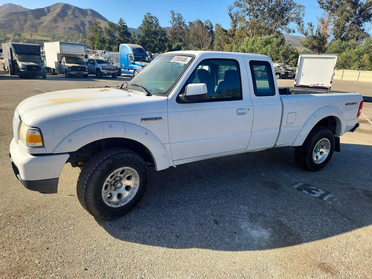 2006 Ford Ranger Super Cab White vin: 1FTYR14U56PA44684