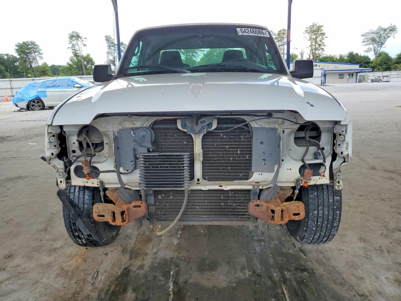 2007 Ford Ranger Super Cab White vin: 1FTYR14U57PA43939