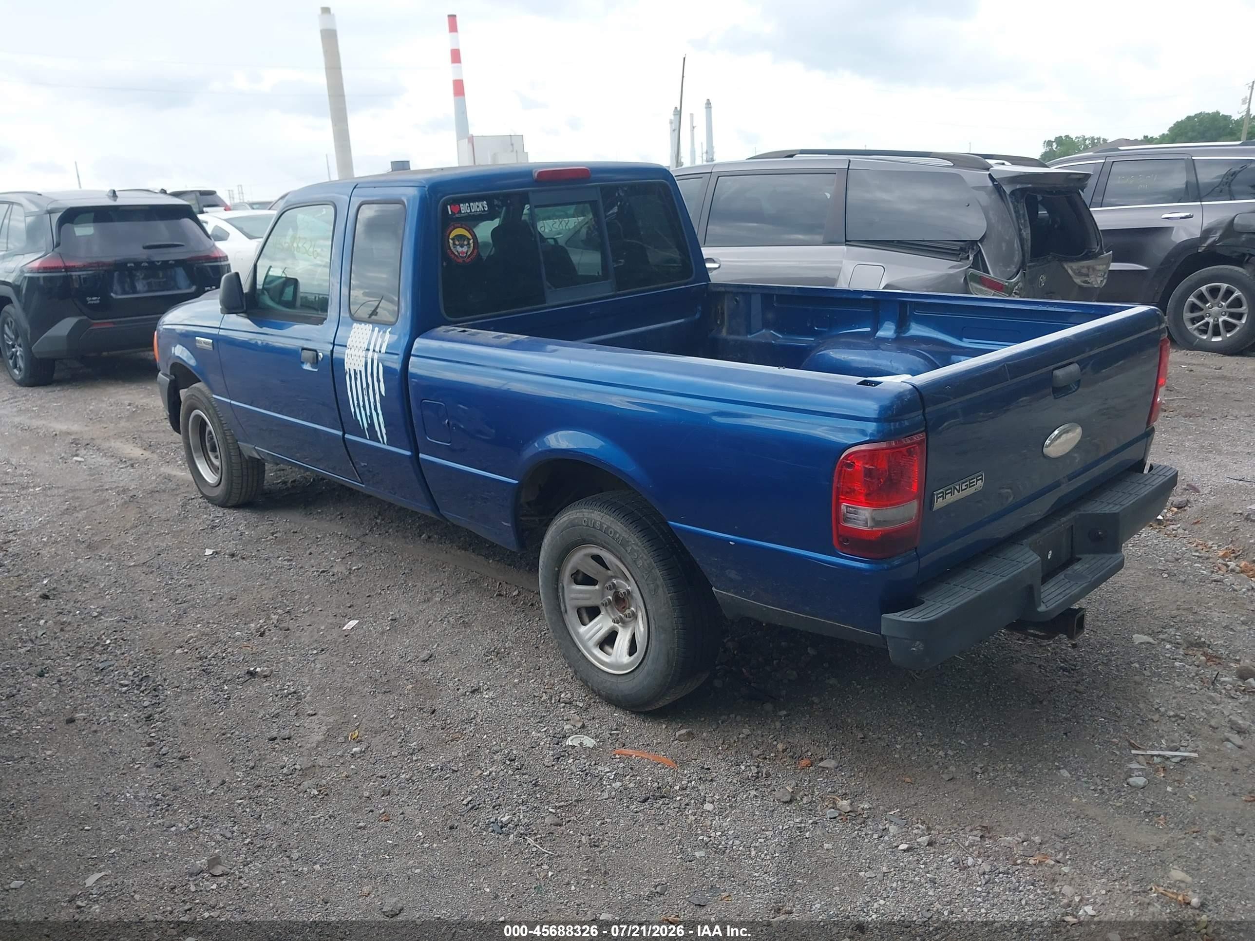 2007 Ford Ranger Sport/stx/xl/xlt Blue vin: 1FTYR14U57PA61938