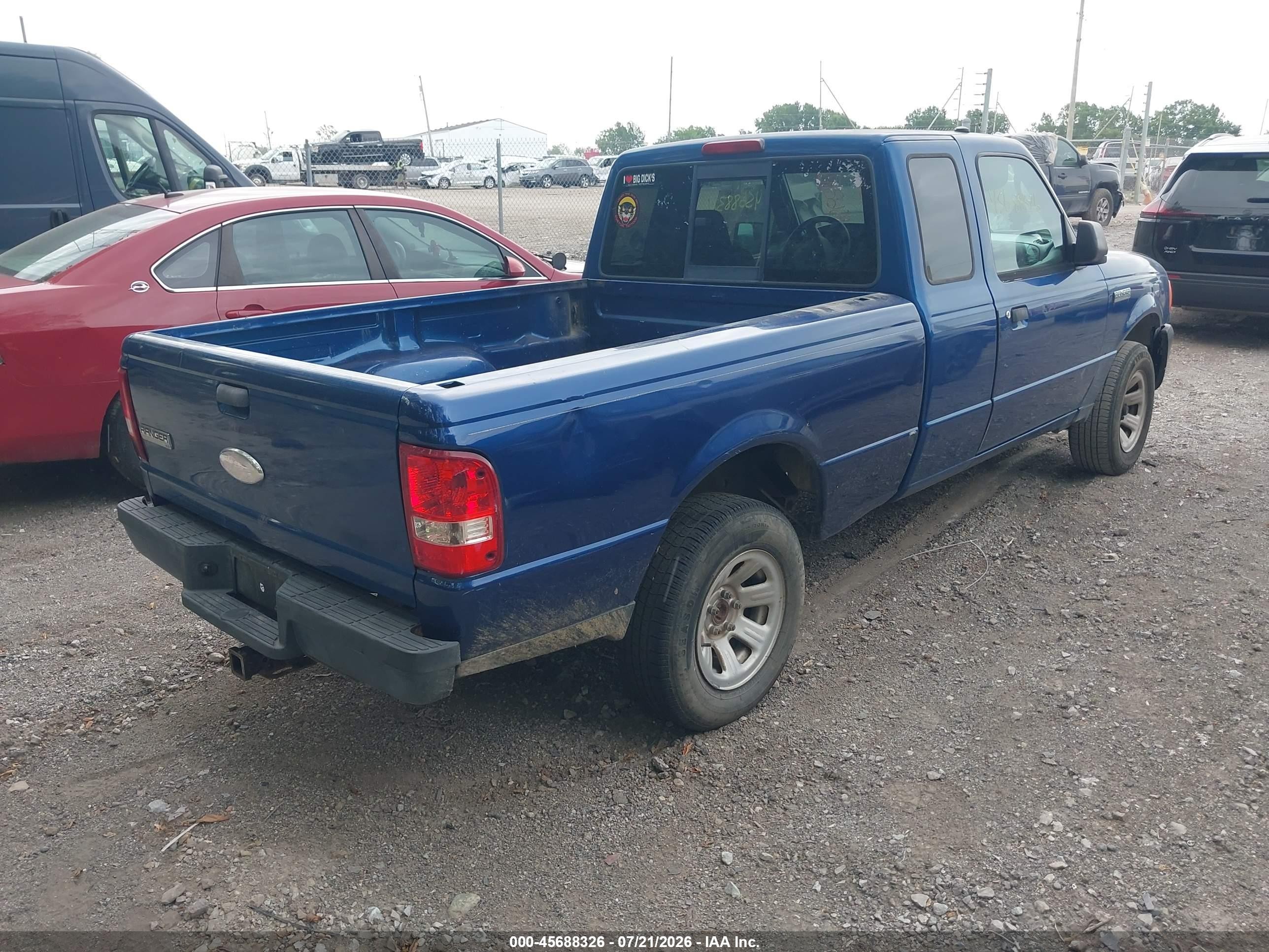 2007 Ford Ranger Sport/stx/xl/xlt Blue vin: 1FTYR14U57PA61938