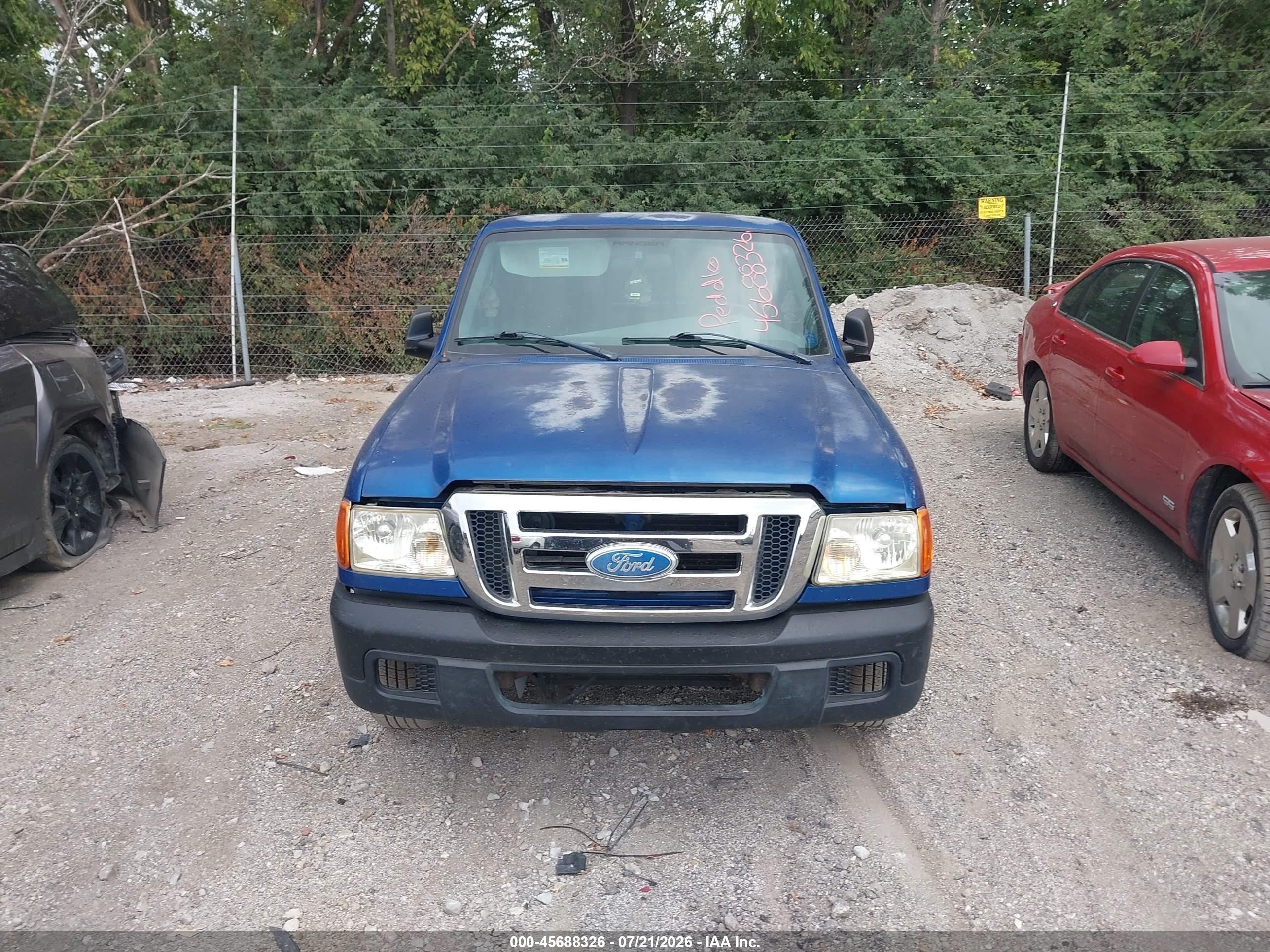 2007 Ford Ranger Sport/stx/xl/xlt Blue vin: 1FTYR14U57PA61938