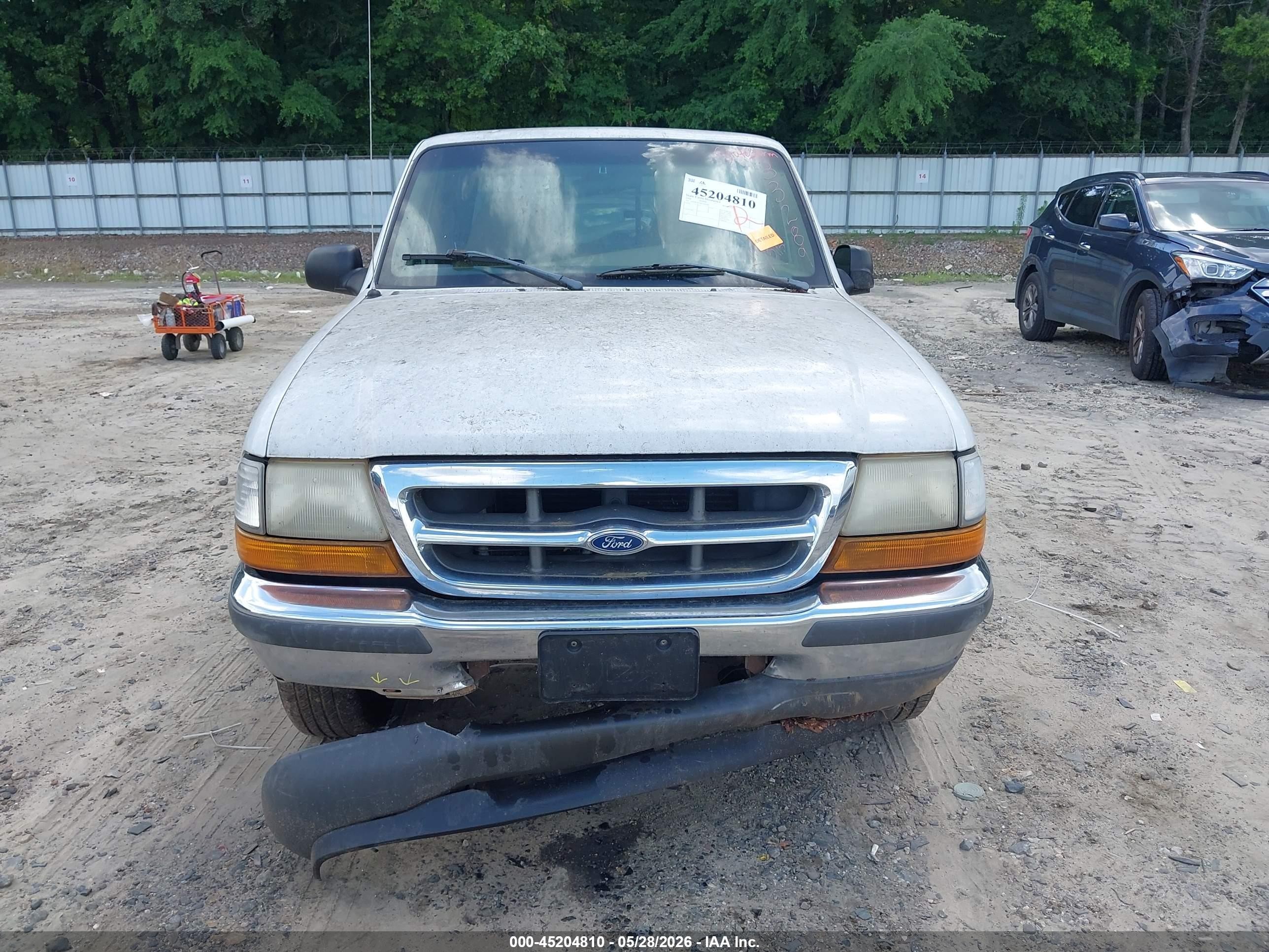 1998 Ford Ranger Splash/xl/xlt White vin: 1FTYR14U5WTA30081
