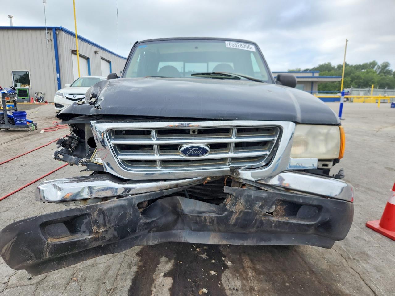 2001 Ford Ranger Super Cab Black vin: 1FTYR14U61PA94714