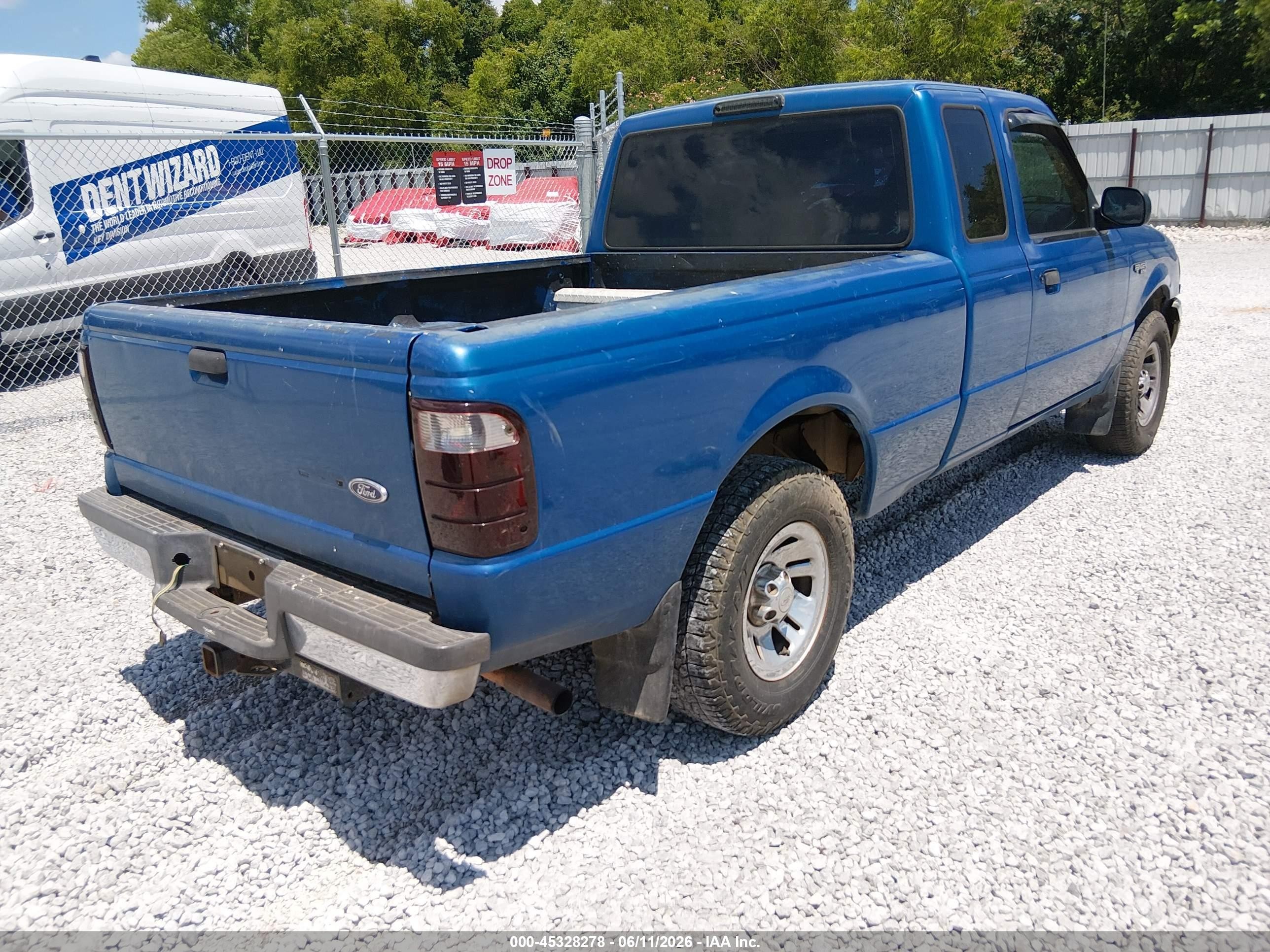 2001 Ford Ranger Edge/xl/xlt Blue vin: 1FTYR14U61PB11723