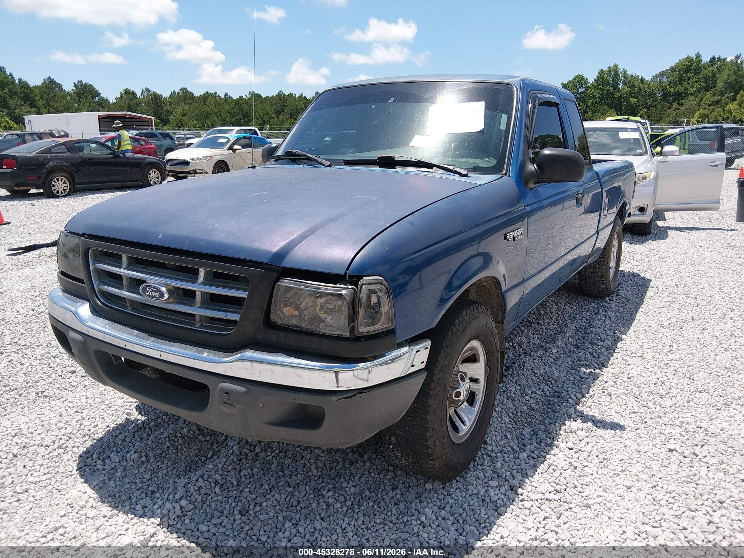 2001 Ford Ranger Edge/xl/xlt Blue vin: 1FTYR14U61PB11723
