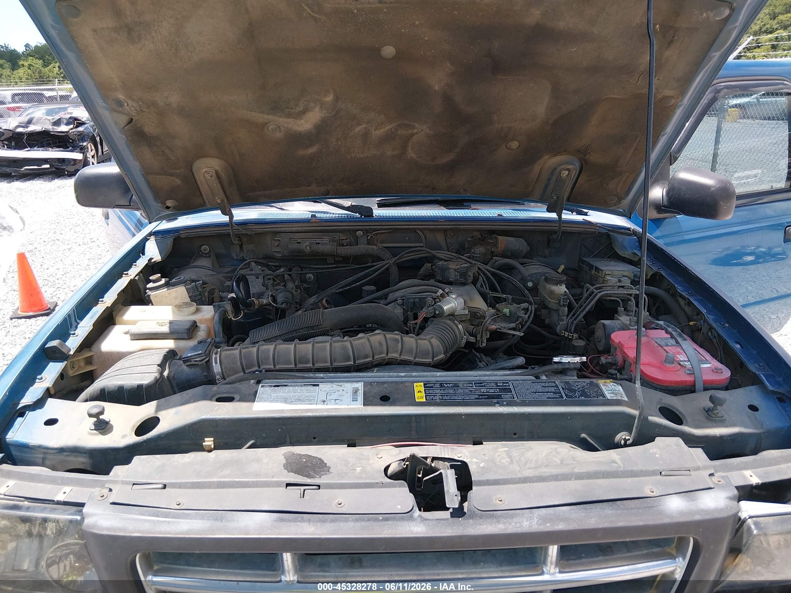 2001 Ford Ranger Edge/xl/xlt Blue vin: 1FTYR14U61PB11723