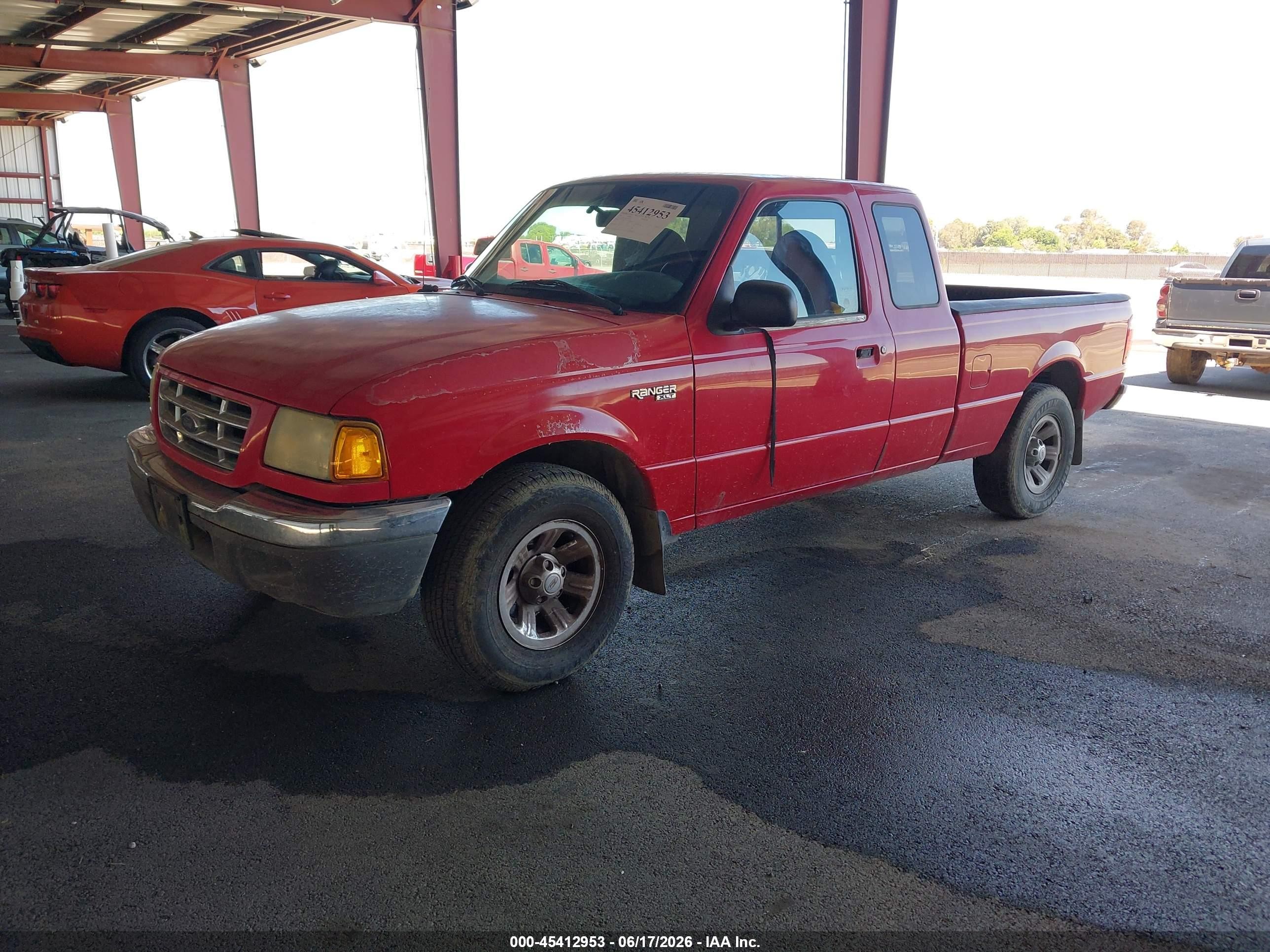2002 Ford Ranger Edge/tremor/xl/xlt Red vin: 1FTYR14U62TA07595