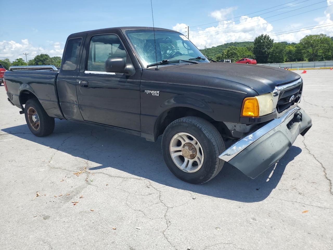 2005 Ford Ranger Super Cab Black vin: 1FTYR14U65PA50847