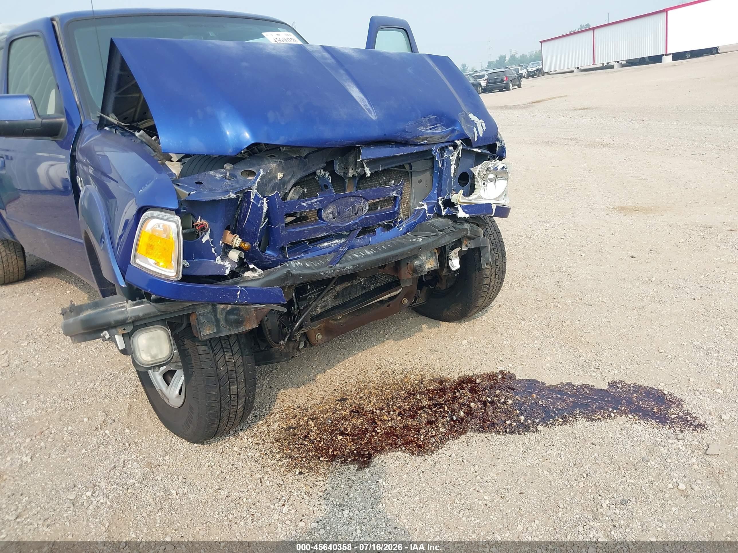 2006 Ford Ranger Sport/stx/xl/xlt Blue vin: 1FTYR14U66PA58884