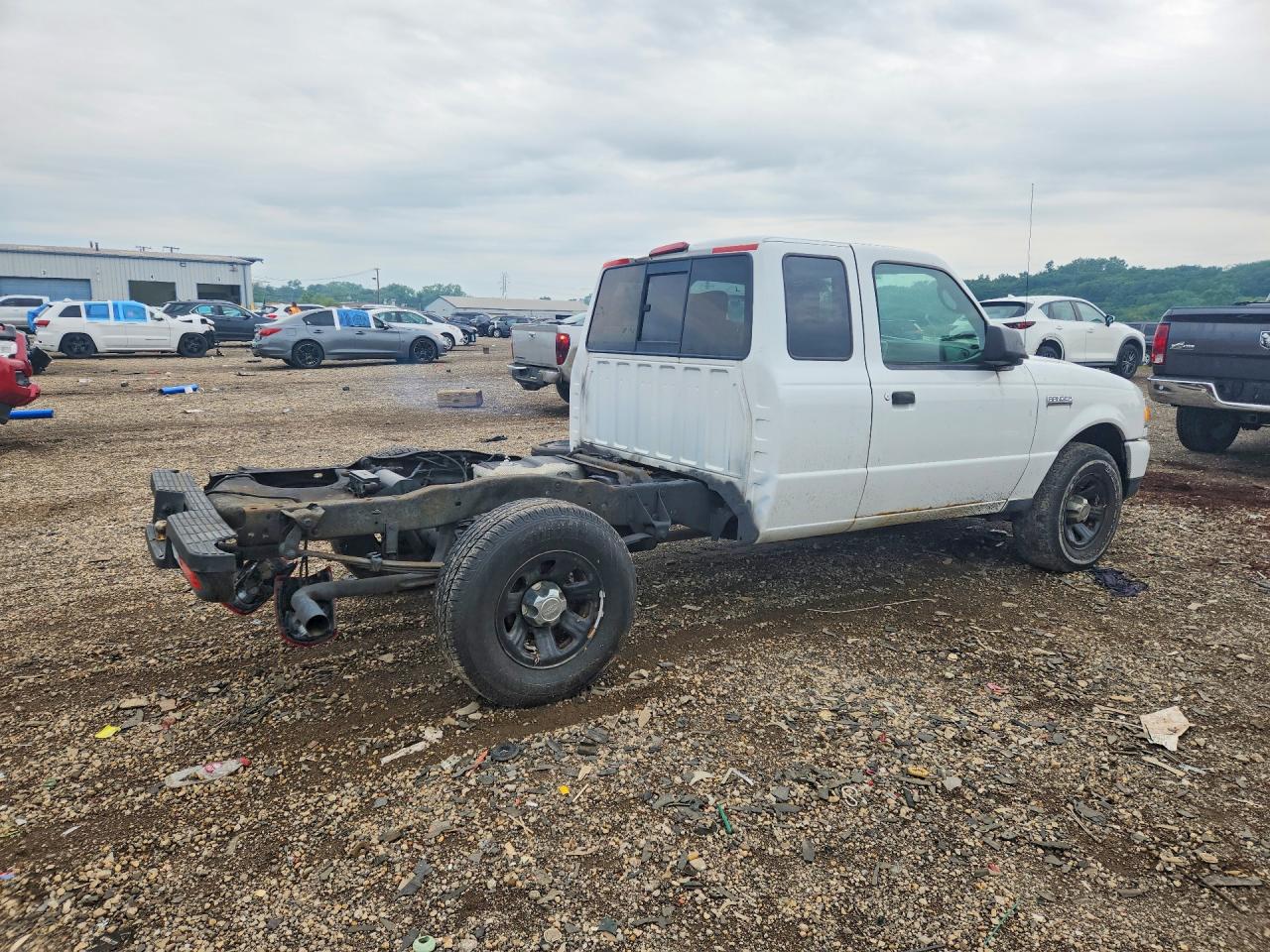 2008 Ford Ranger Super Cab White vin: 1FTYR14U68PA95713