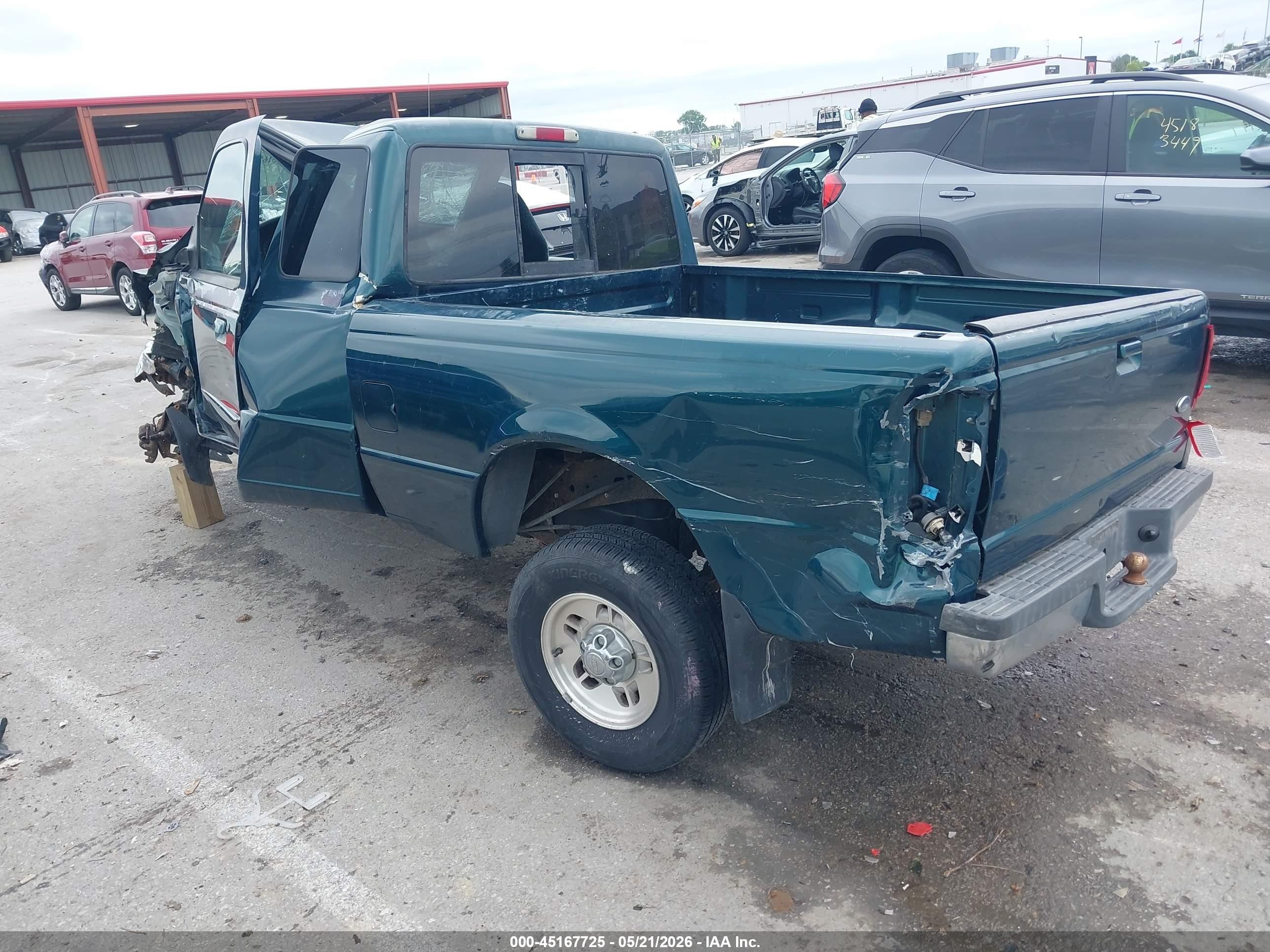 1998 Ford Ranger Splash/xl/xlt Green vin: 1FTYR14U6WPA44399