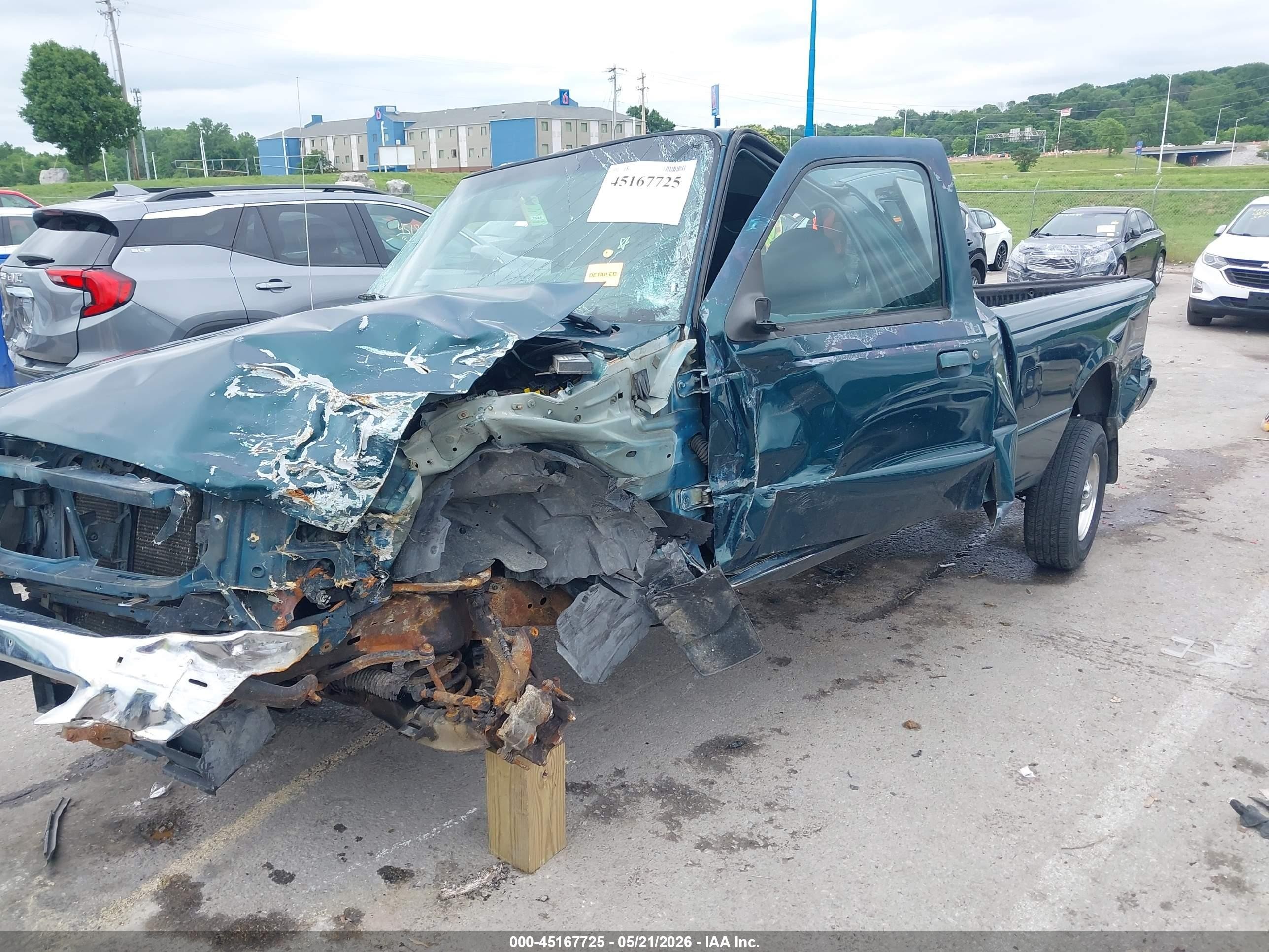 1998 Ford Ranger Splash/xl/xlt Green vin: 1FTYR14U6WPA44399