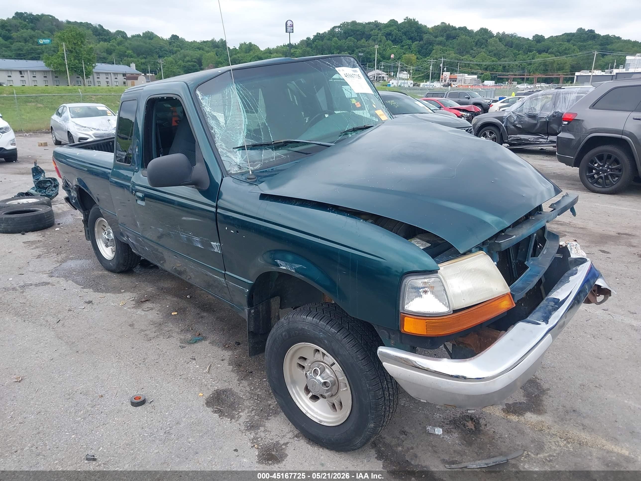 1998 Ford Ranger Splash/xl/xlt Green vin: 1FTYR14U6WPA44399