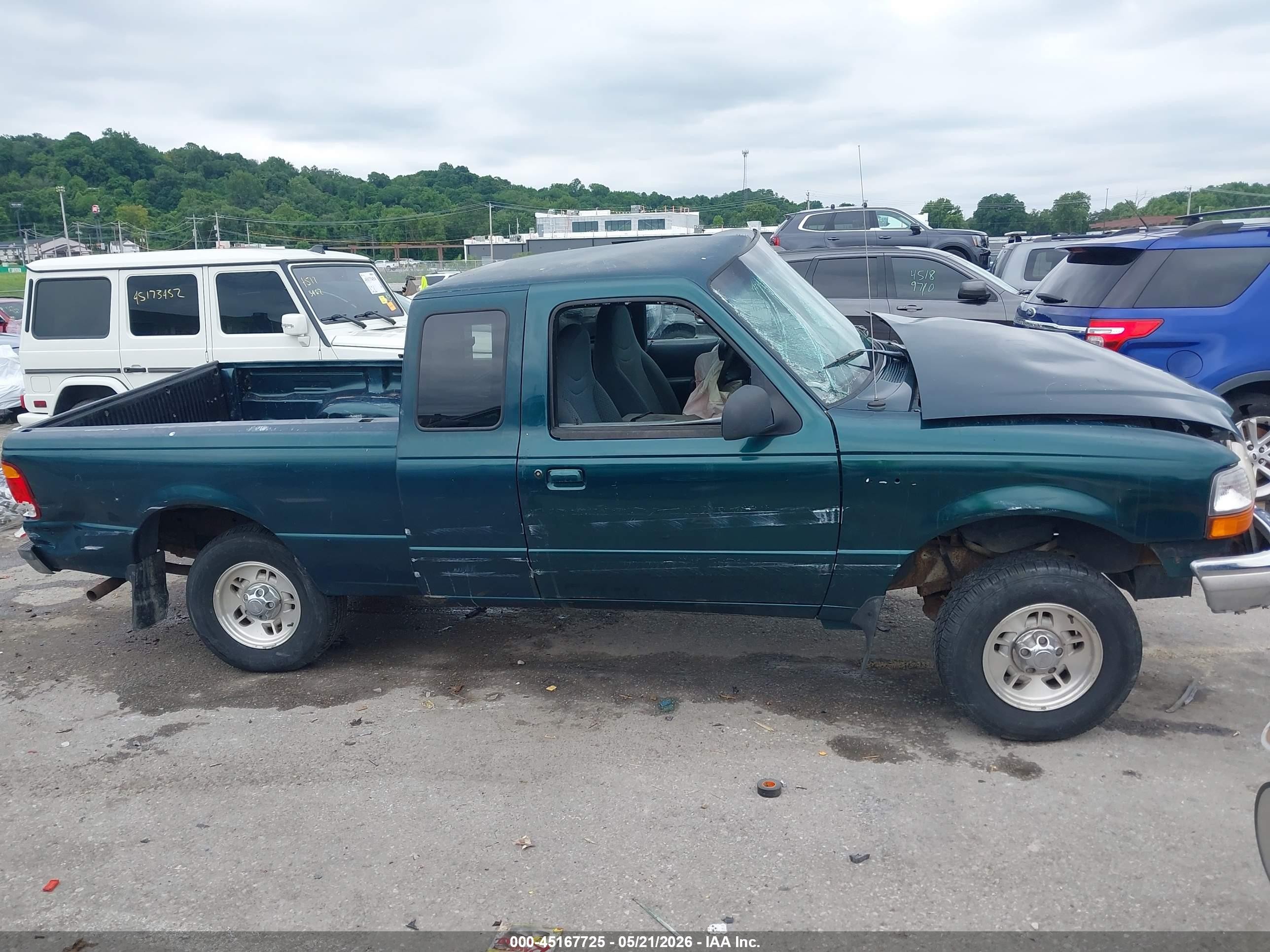1998 Ford Ranger Splash/xl/xlt Green vin: 1FTYR14U6WPA44399