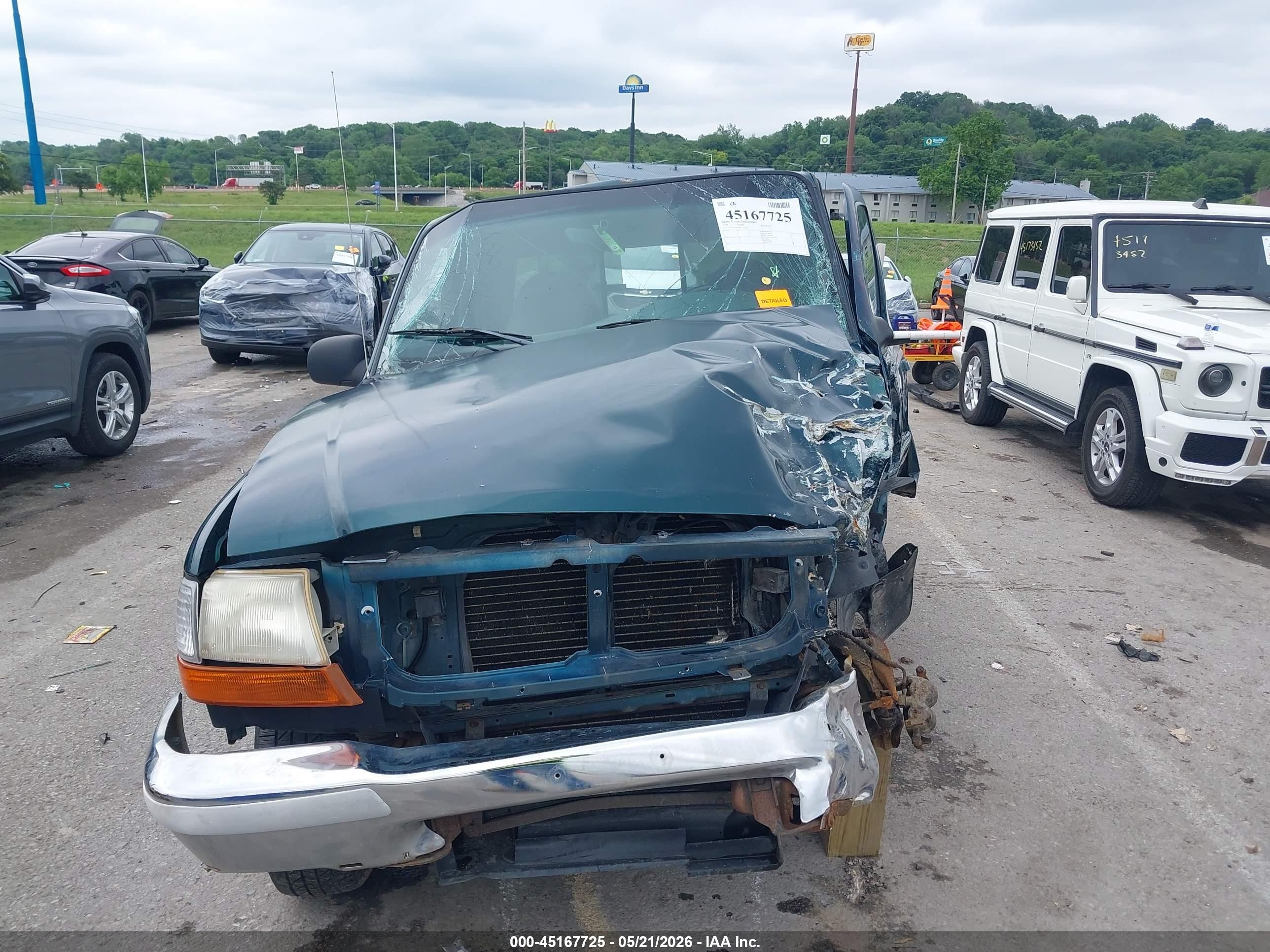 1998 Ford Ranger Splash/xl/xlt Green vin: 1FTYR14U6WPA44399