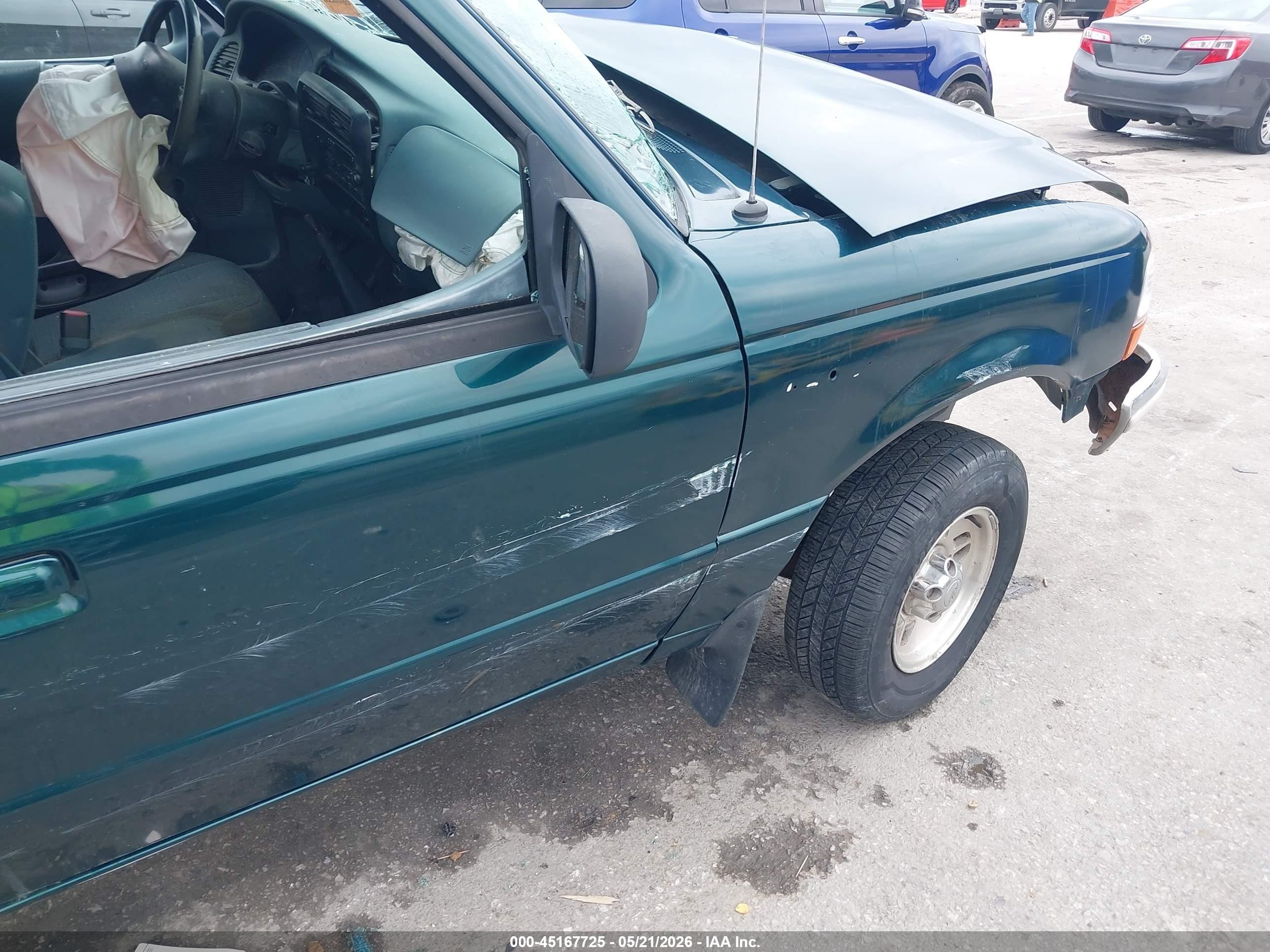 1998 Ford Ranger Splash/xl/xlt Green vin: 1FTYR14U6WPA44399