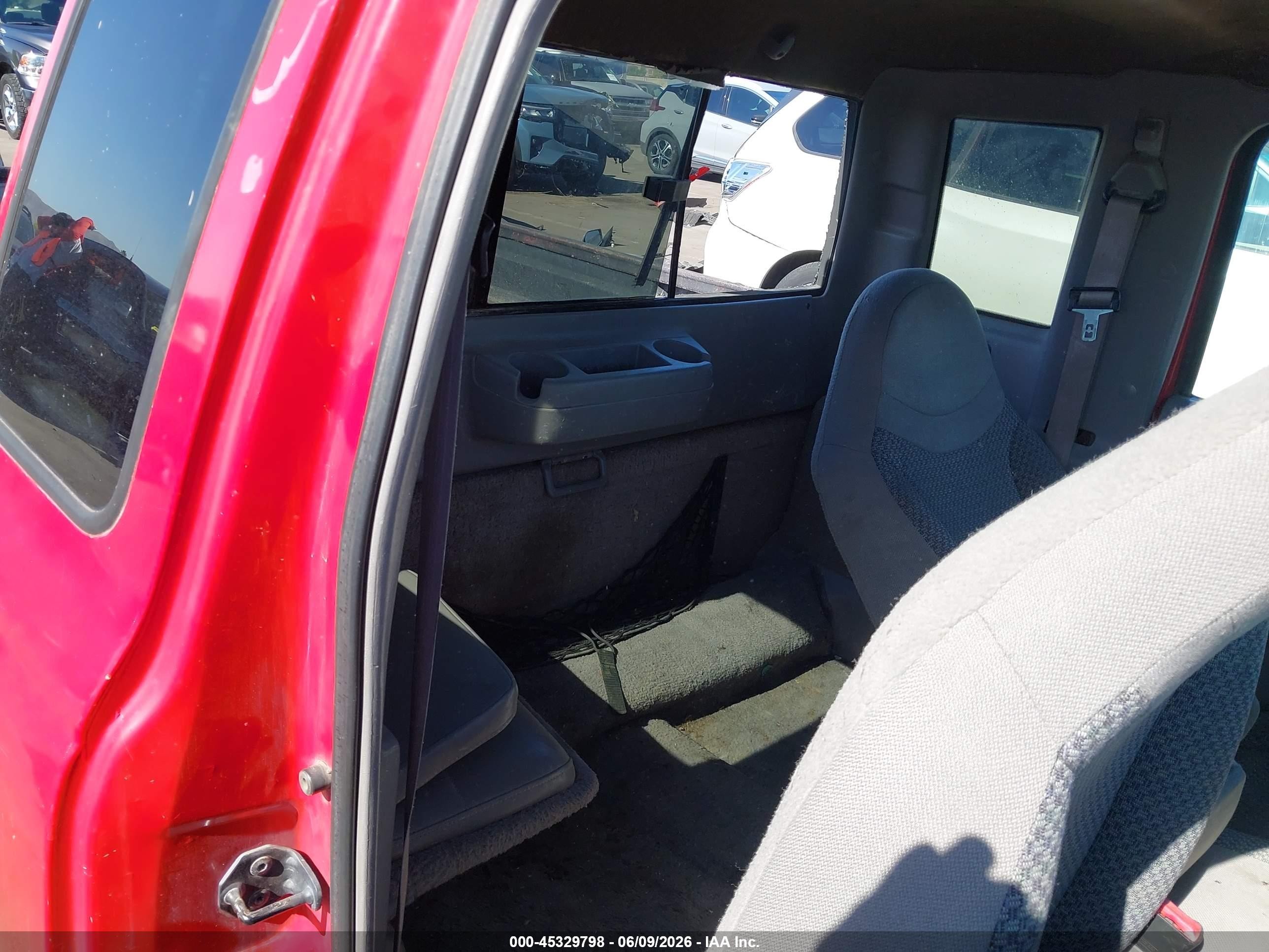 1998 Ford Ranger Splash/xl/xlt Red vin: 1FTYR14U6WPB40095