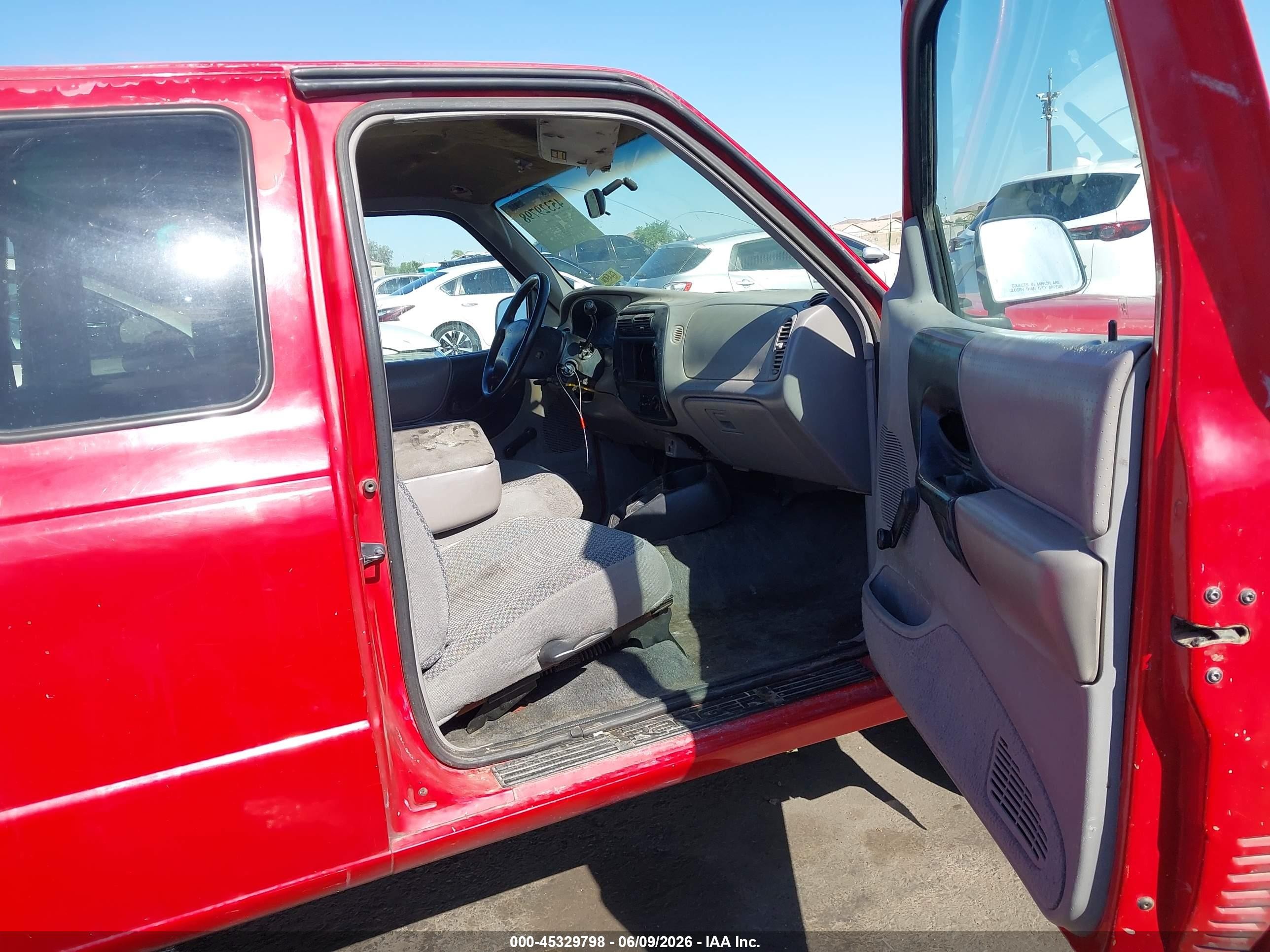 1998 Ford Ranger Splash/xl/xlt Red vin: 1FTYR14U6WPB40095