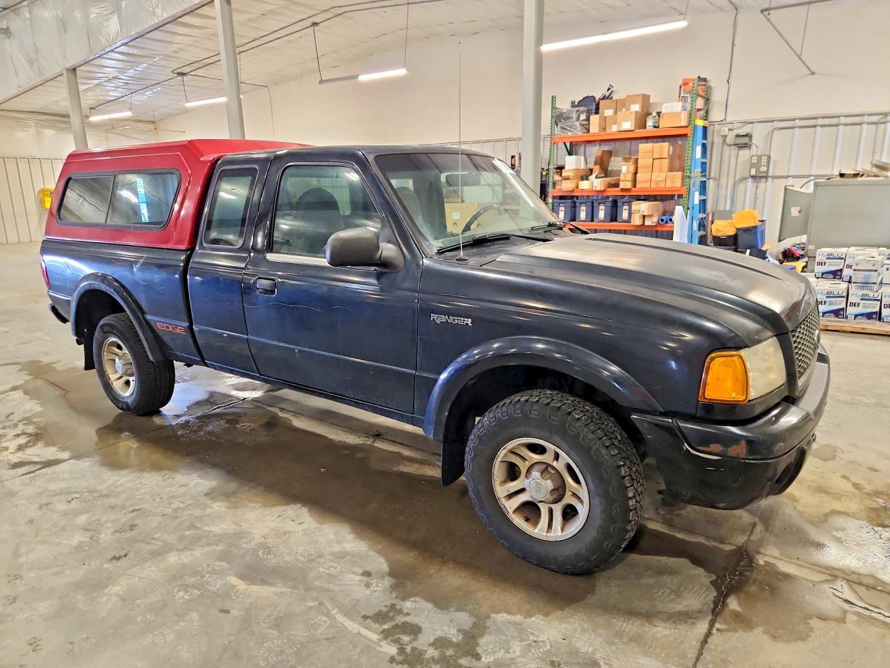 2001 Ford Ranger Super Cab Black vin: 1FTYR14U71PA35395