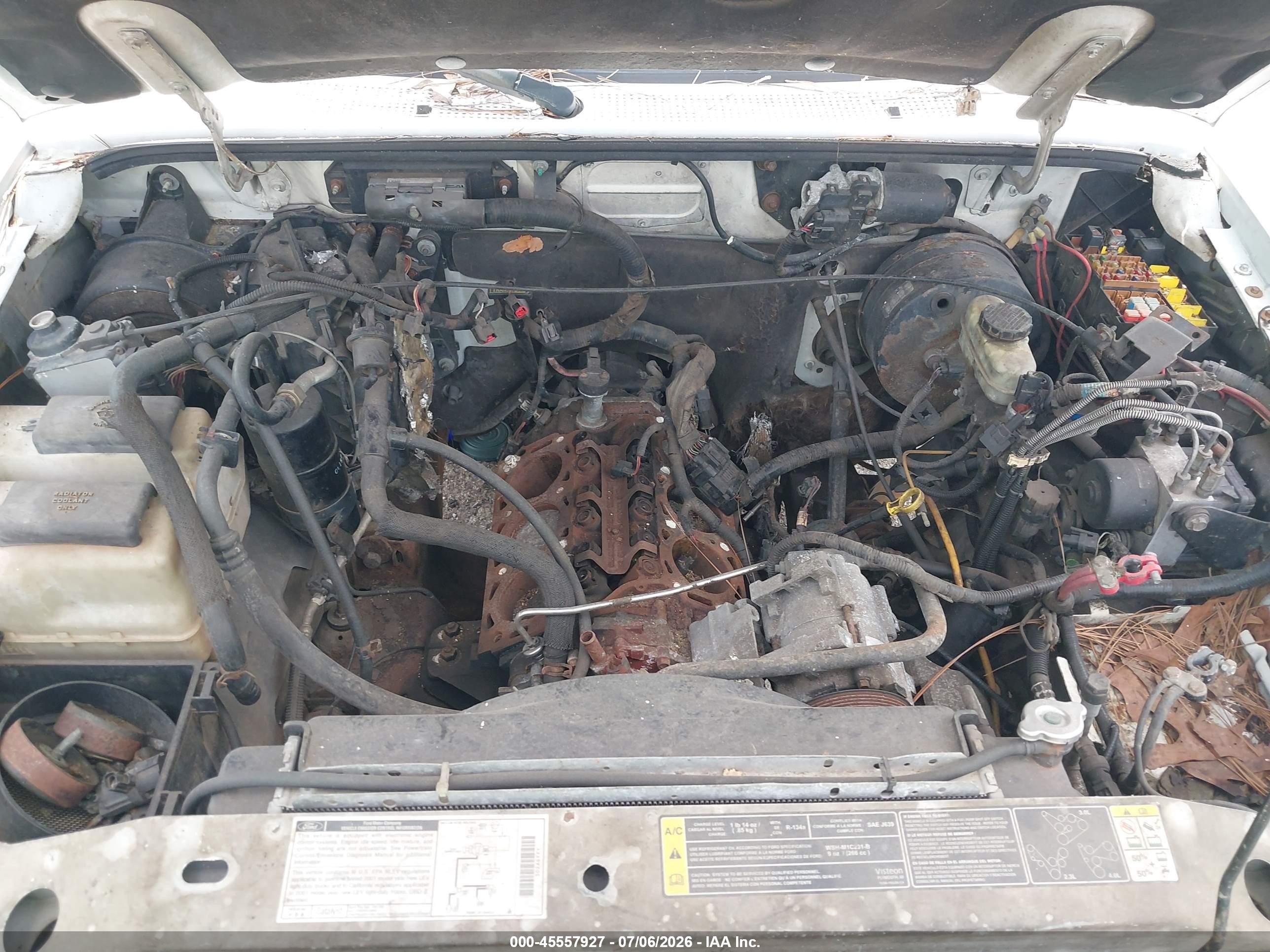 2001 Ford Ranger Edge/xl/xlt White vin: 1FTYR14U71PA73113
