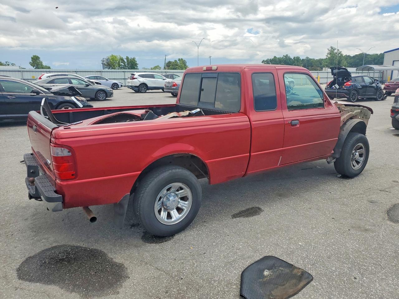 2002 Ford Ranger Super Cab Burgundy vin: 1FTYR14U72TA03975