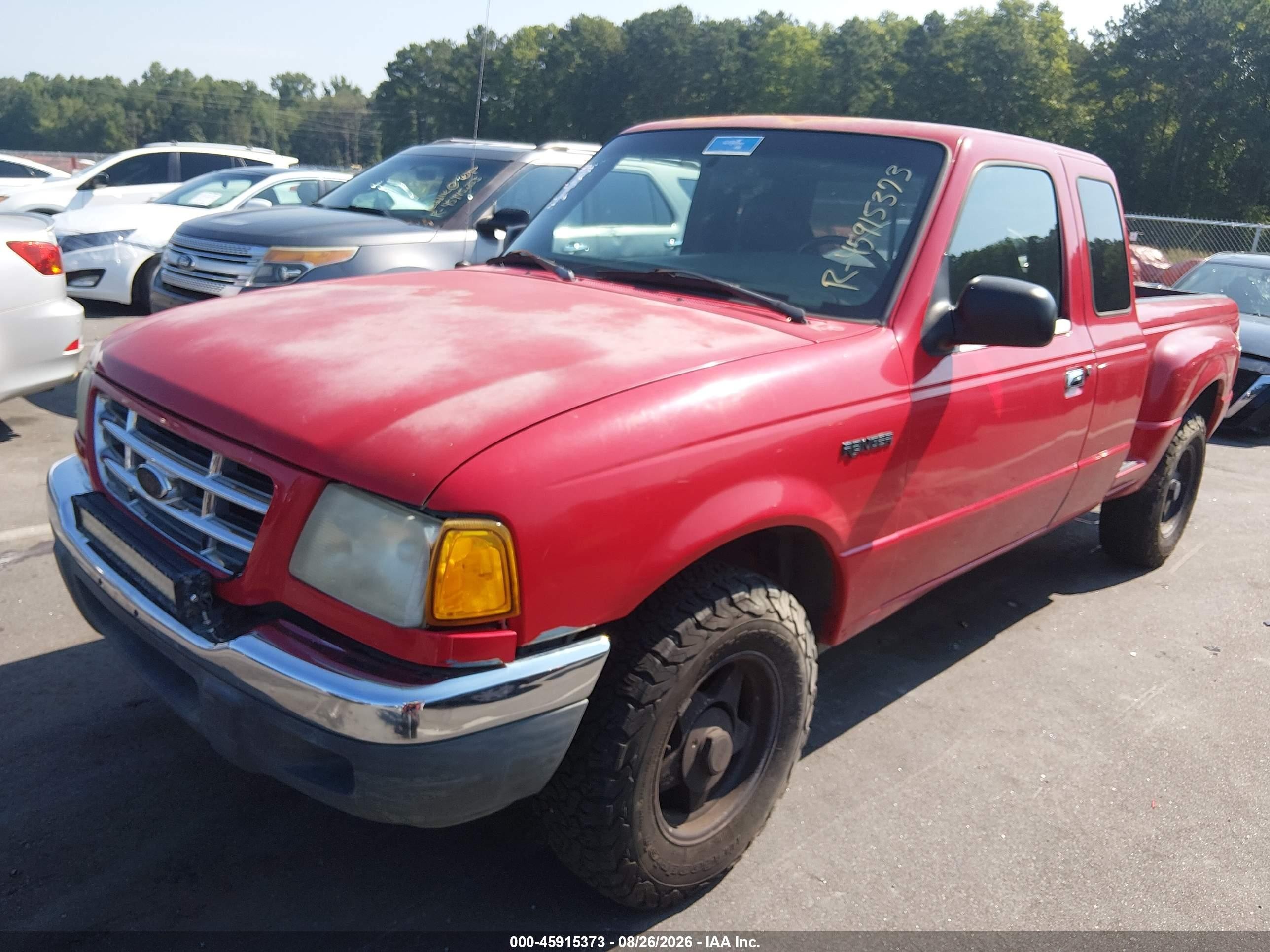 2002 Ford Ranger Edge/tremor/xl/xlt Красный vin: 1FTYR14U72TA46888