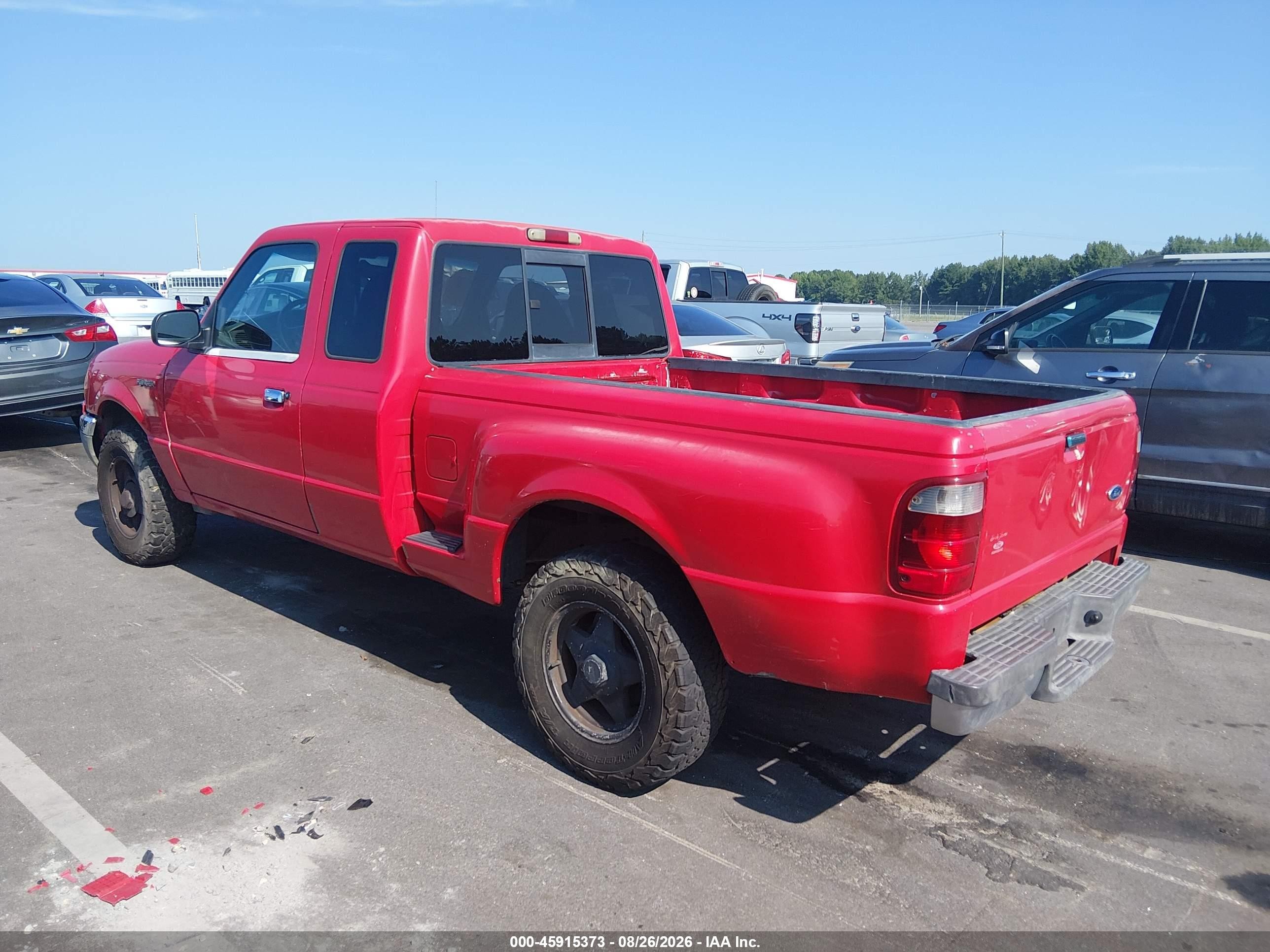 2002 Ford Ranger Edge/tremor/xl/xlt Красный vin: 1FTYR14U72TA46888